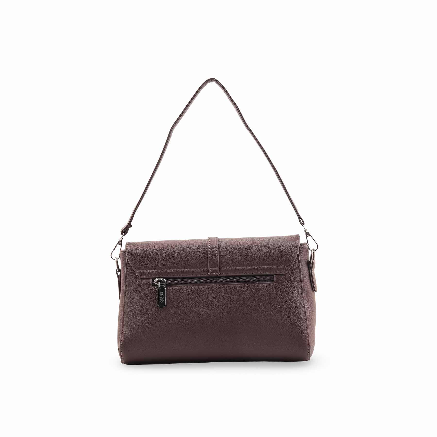 Coffee Formal Shoulder Bag For Ladies P36546 - Image 5