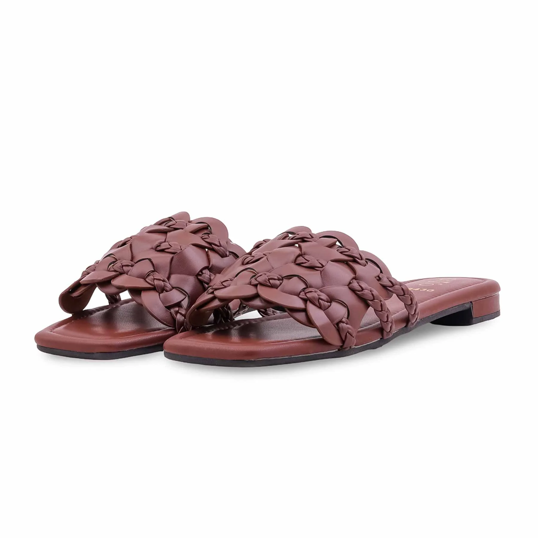 Coffee Formal Slipper For Ladies FR8430 - Image 3