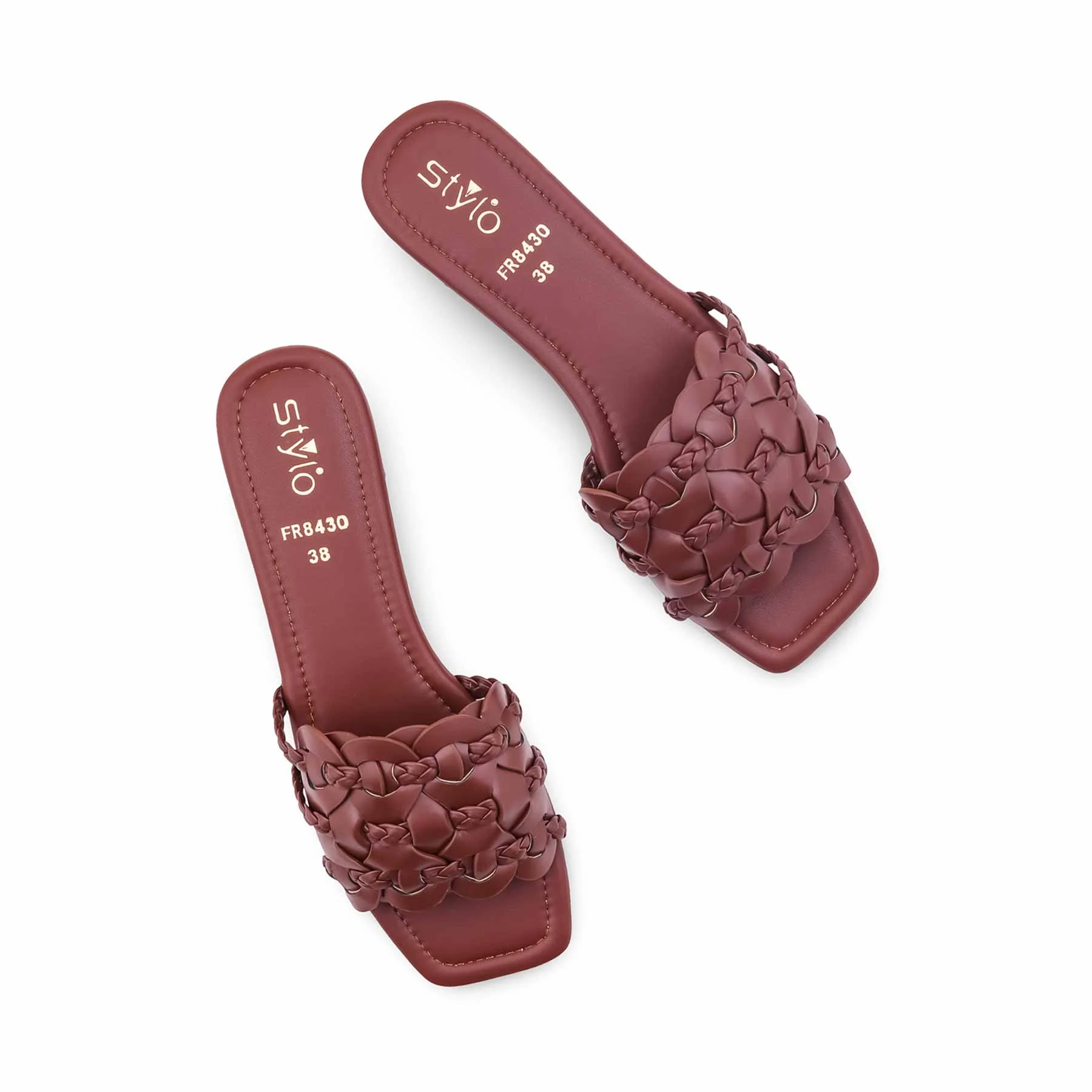 Coffee Formal Slipper For Ladies FR8430 - Image 5