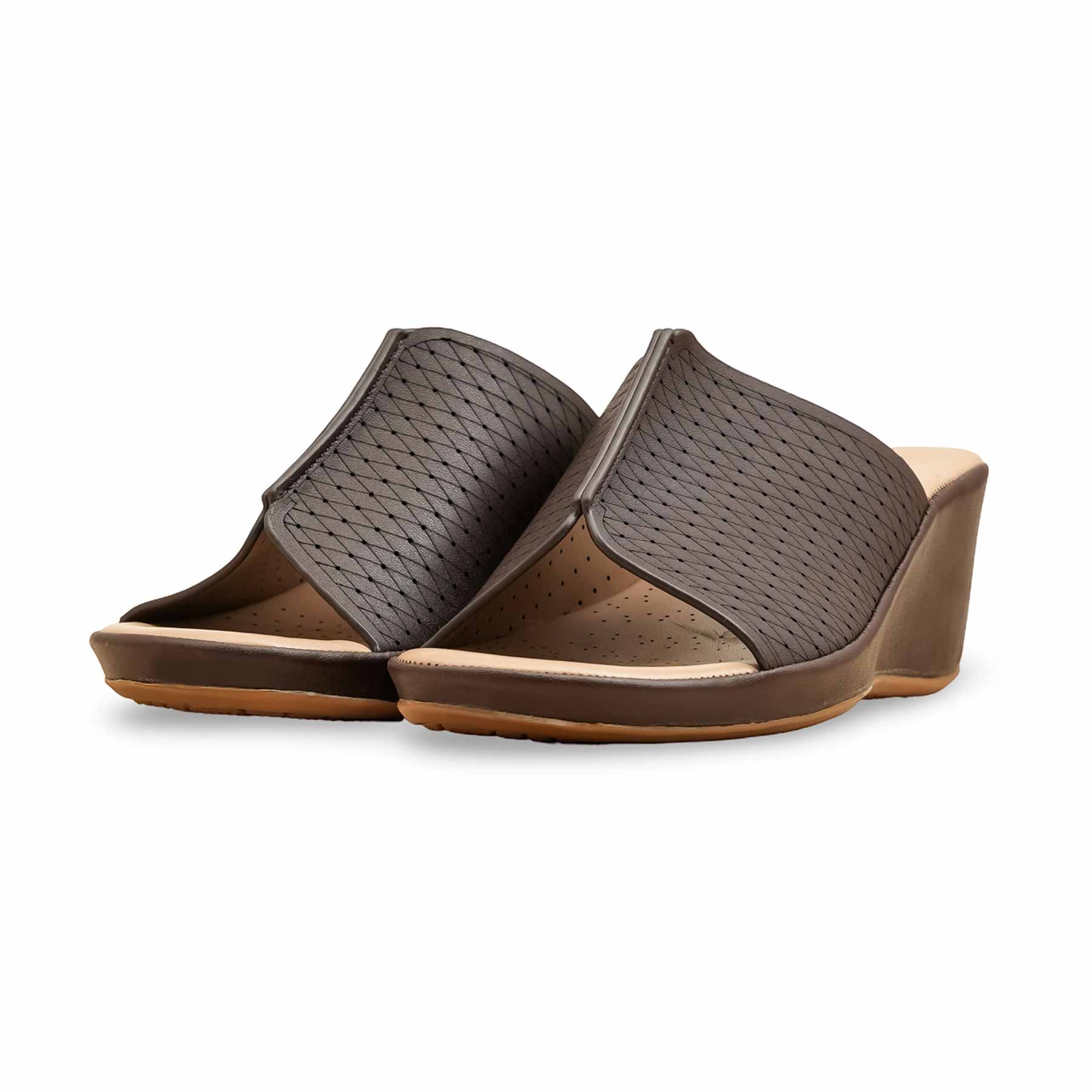 Coffee Formal Slipper For Women PU0621 - Image 3