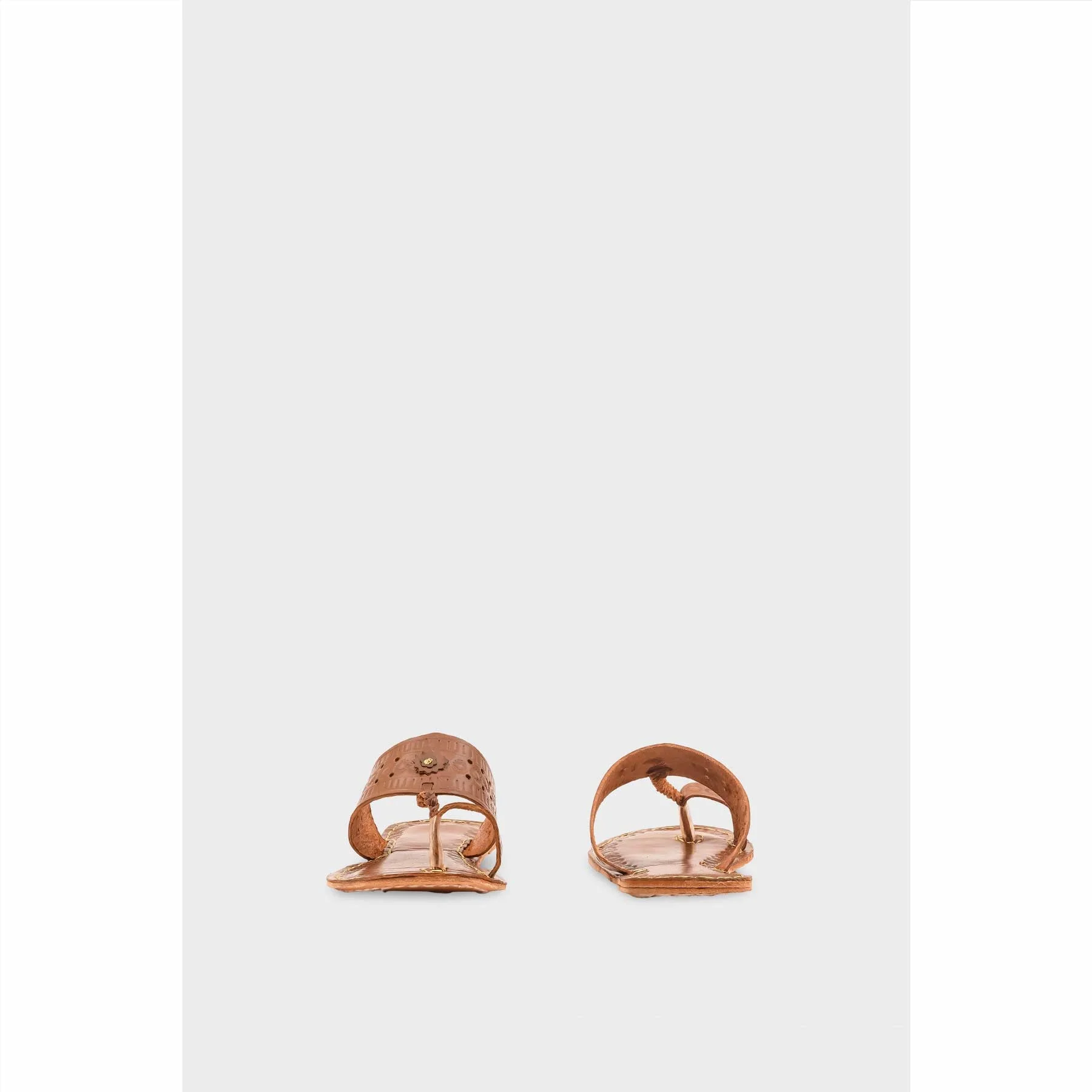Coffee Leather Kolapori For Women EC0262 - Image 4