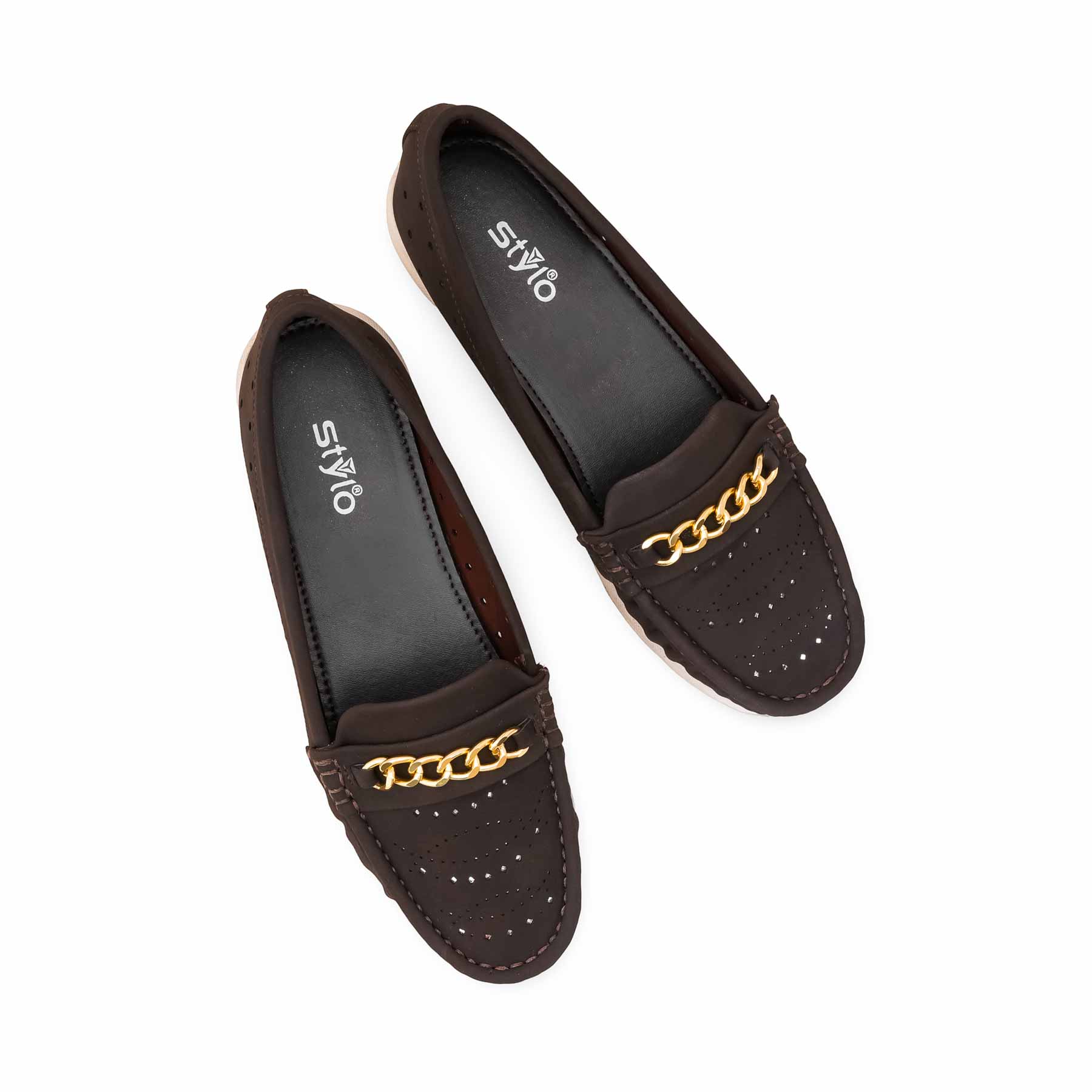 Coffee Moccasin For Women WNS006 - Image 5