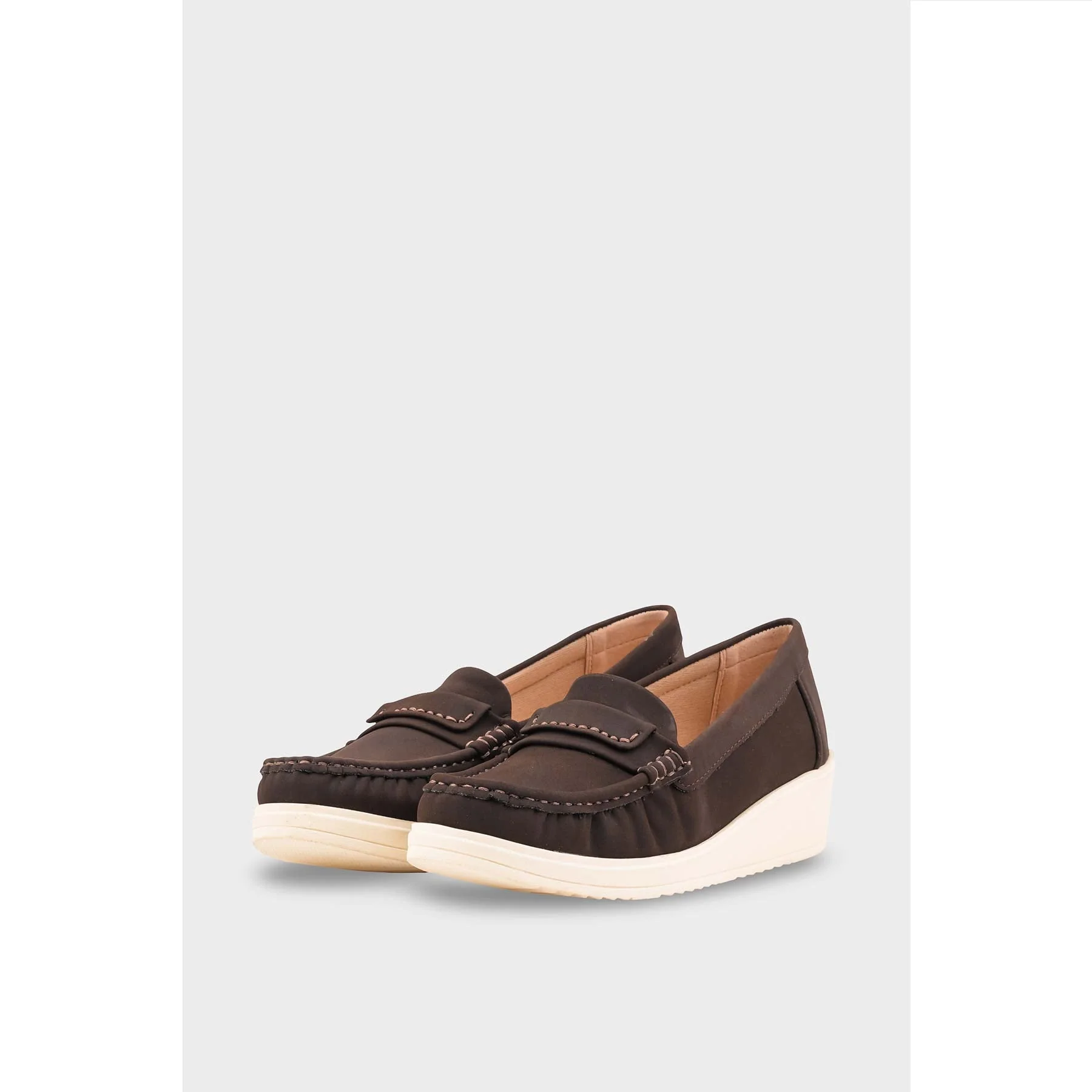 Coffee Women Casual Moccasin -WS002541 - Image 3