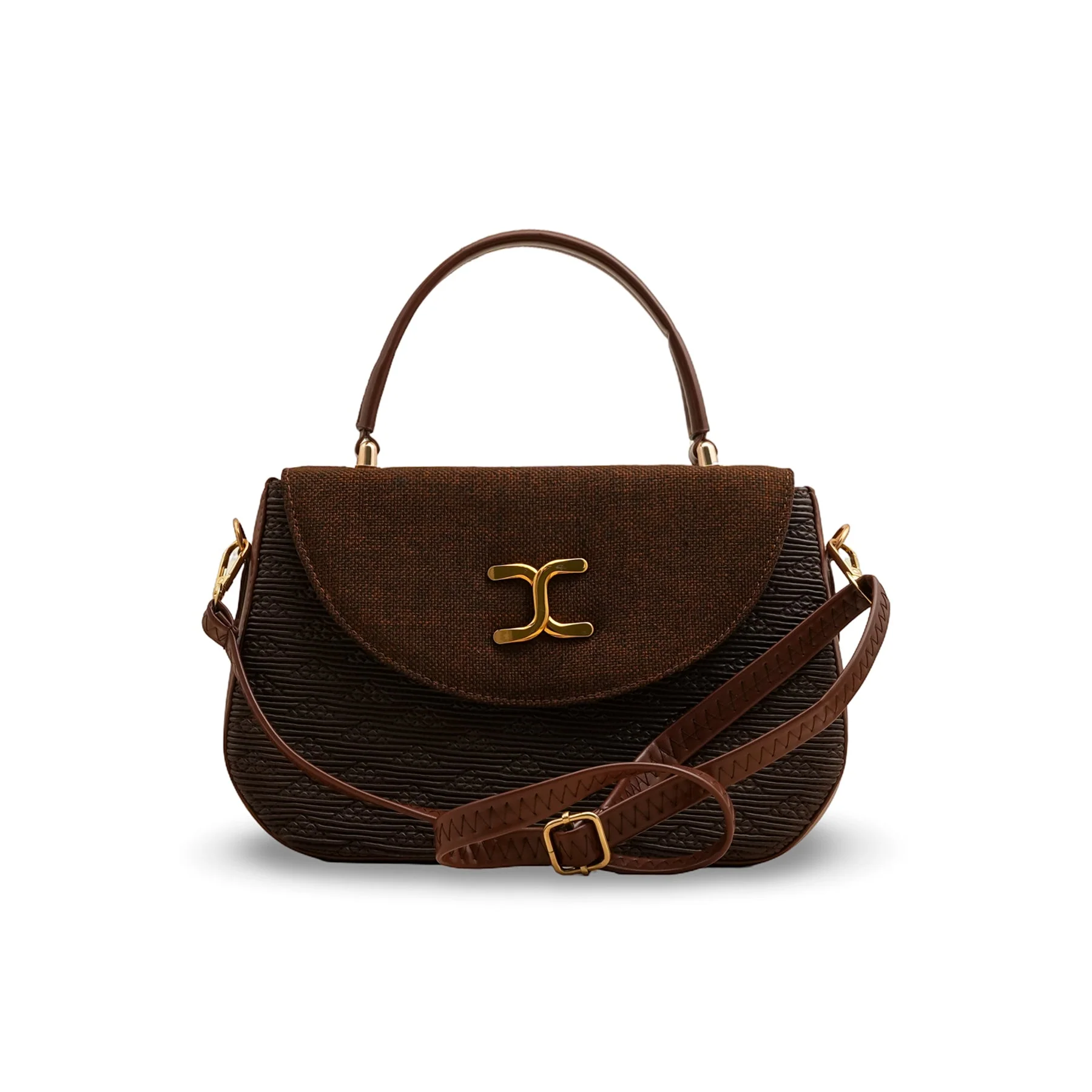 Coffee Women Formal Shoulder Bag P55806 - Image 2