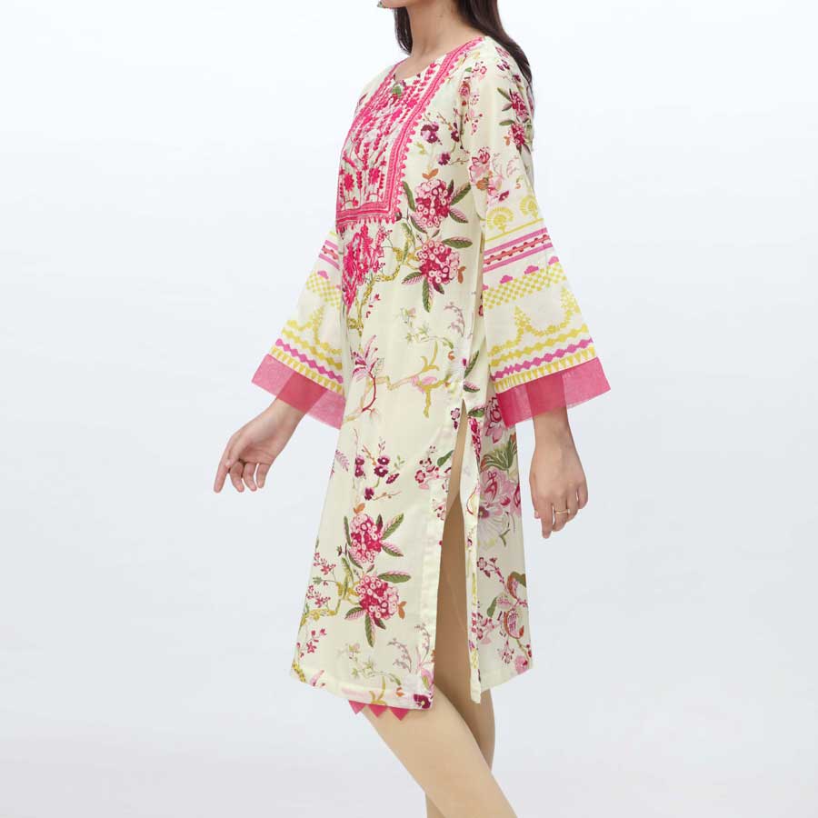 1PC- Embroidered & Digital Printed Lawn Shirt PS4202 - Image 2