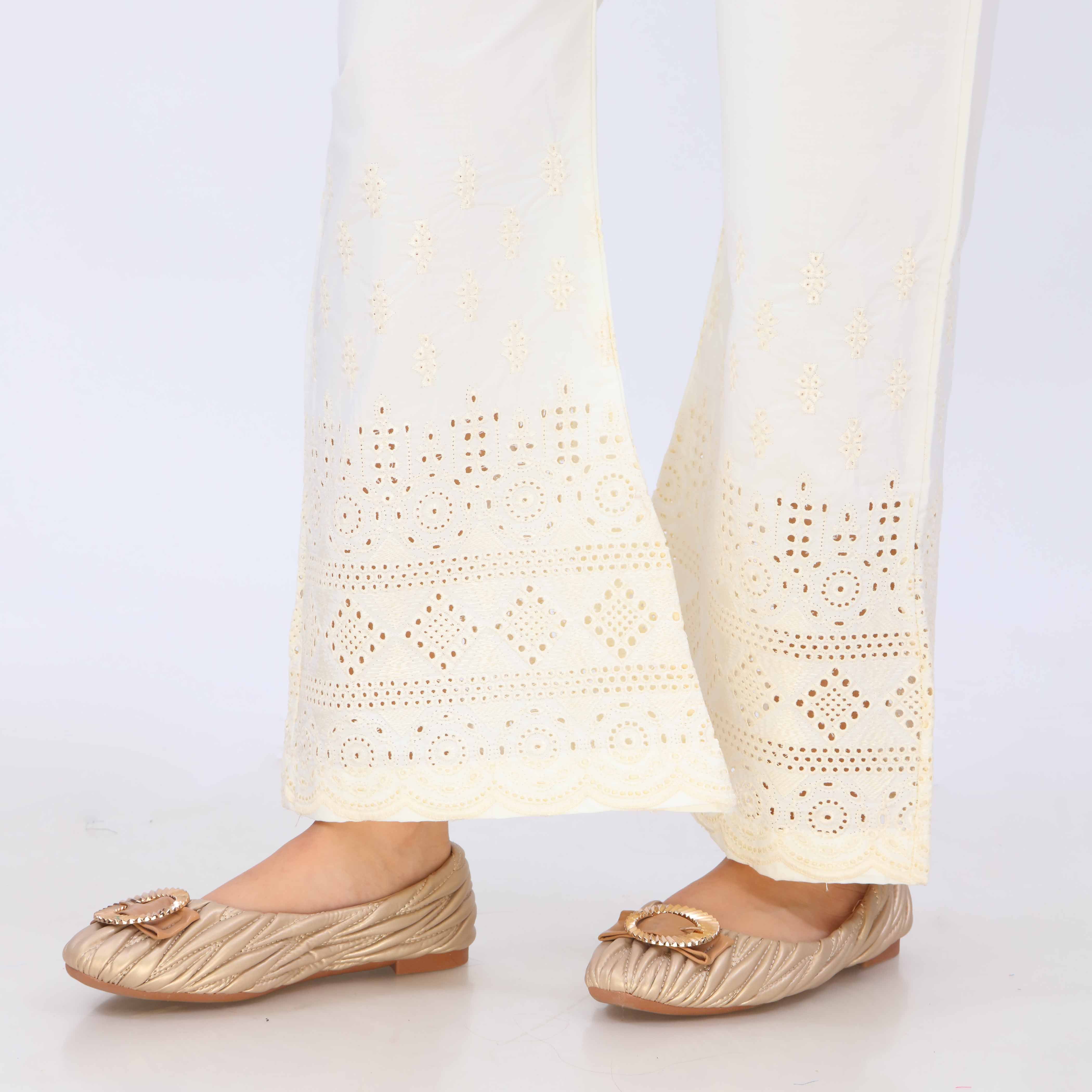 Cream Cotton Cambric Trouser PL5082 - Image 4