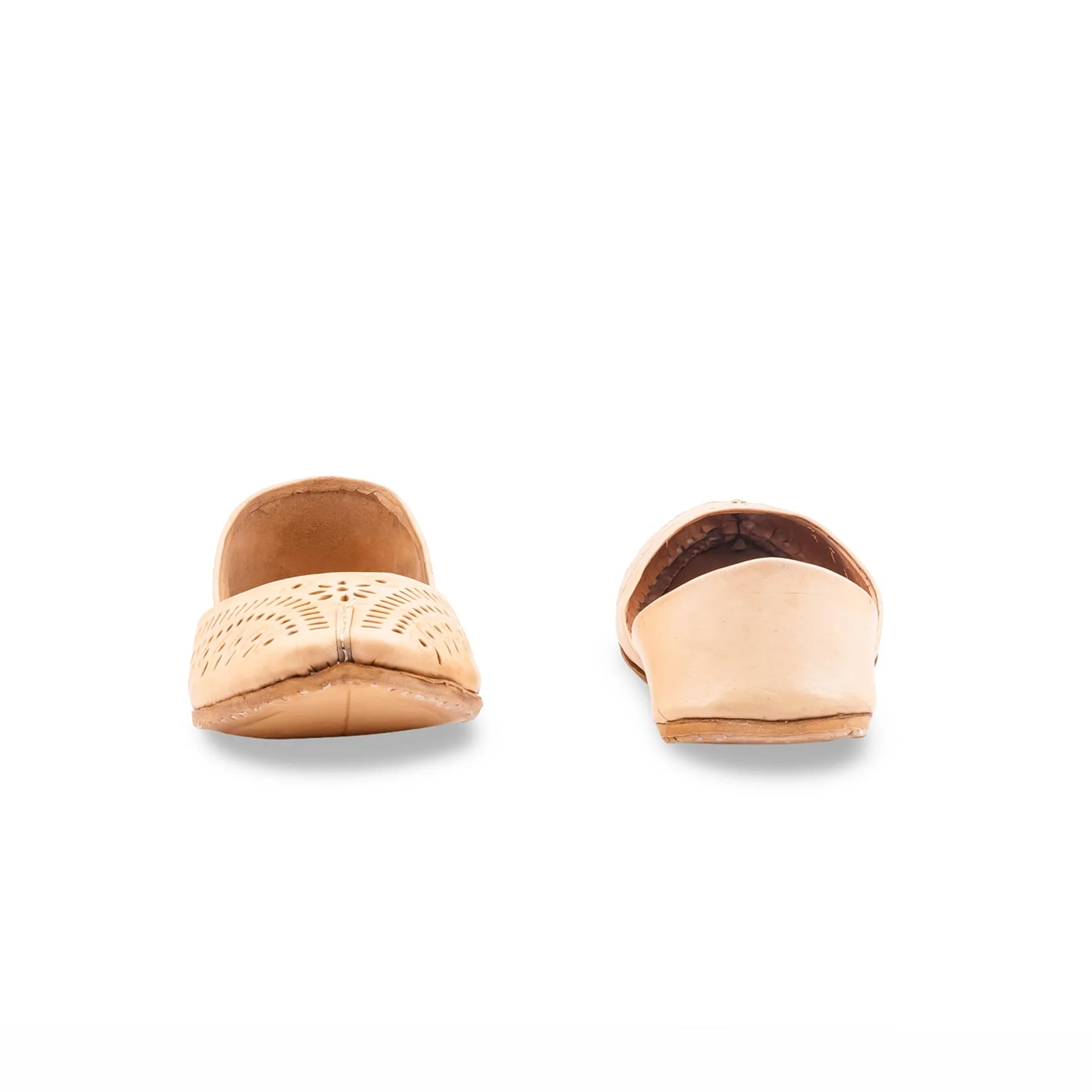Cream Ethnic Khussa For Ladies EC8744 - Image 4