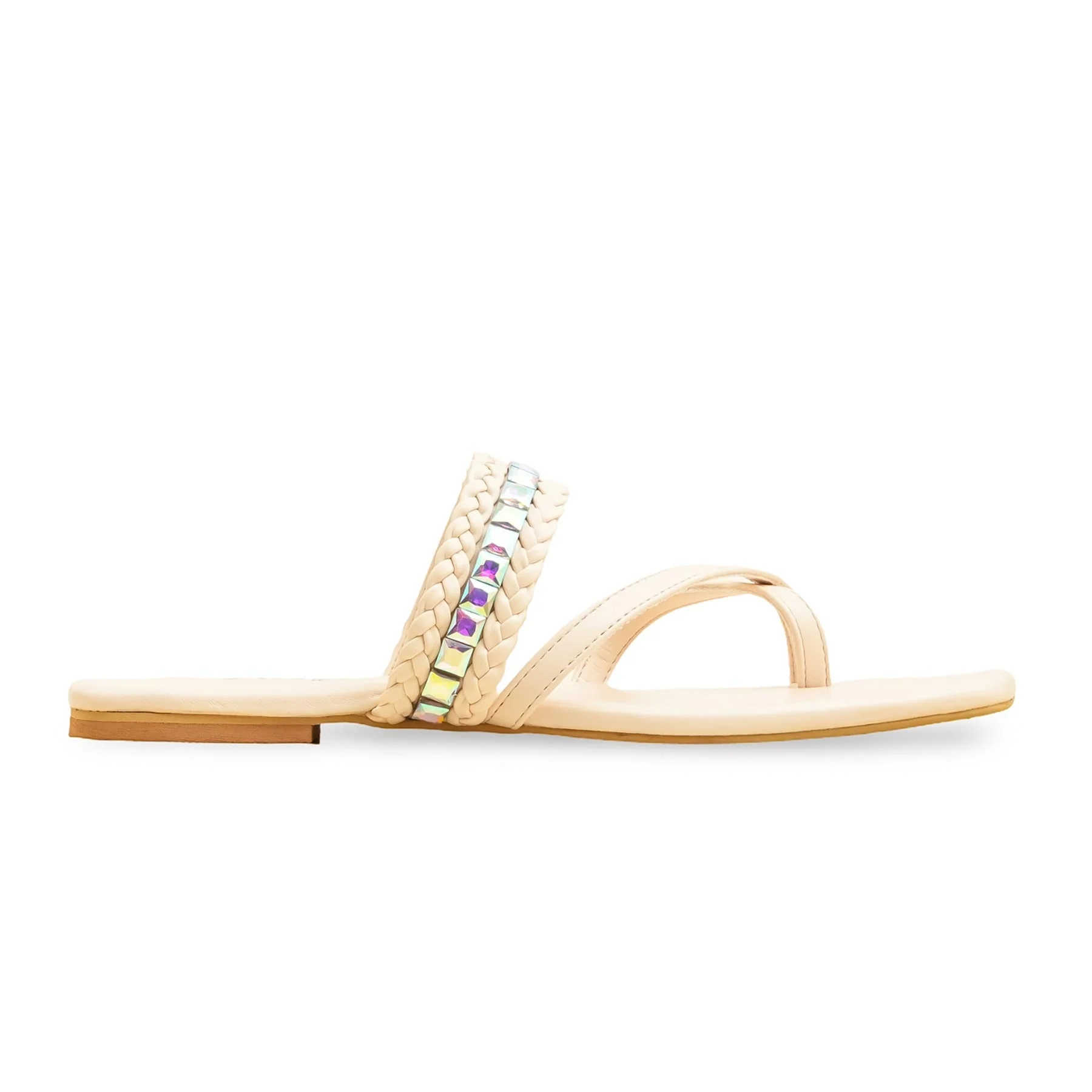 Cream Formal Chappal FR0571 - Image 2