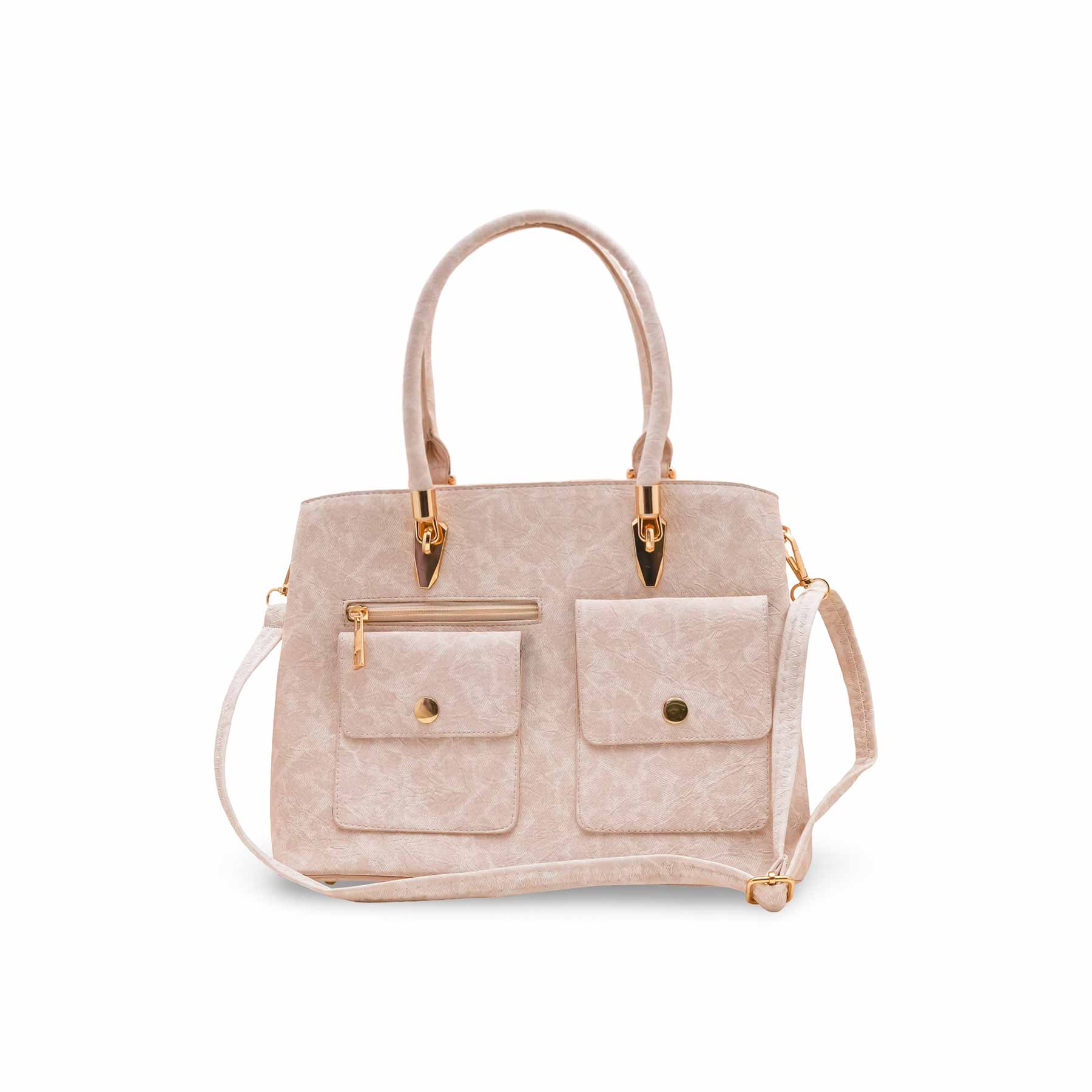 Cream Formal Hand Bag For Women P55850 - Image 2