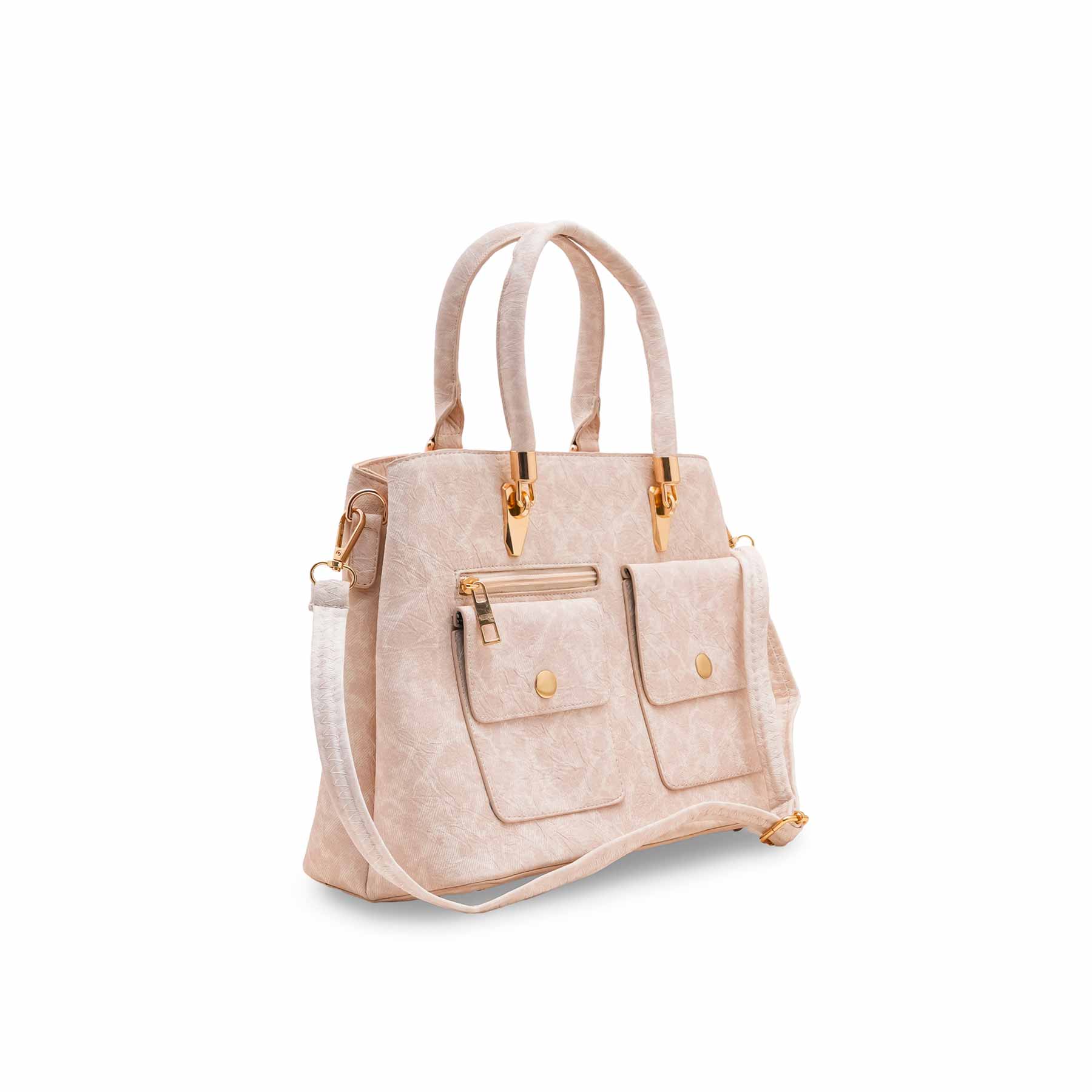 Cream Formal Hand Bag For Women P55850 - Image 3