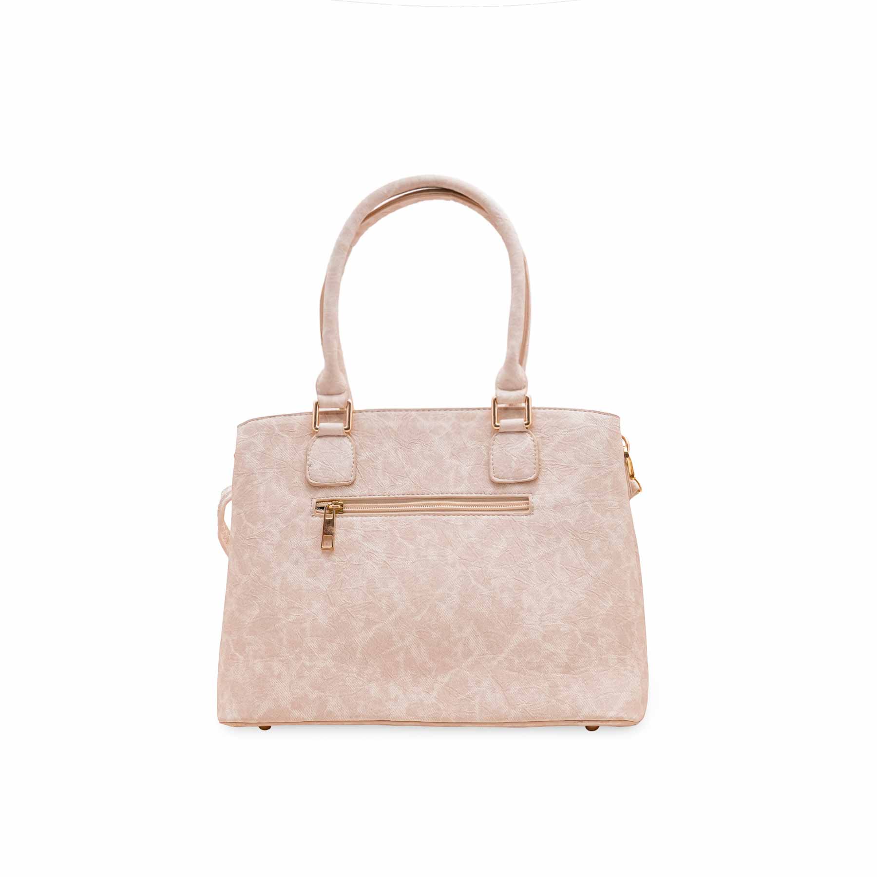 Cream Formal Hand Bag For Women P55850 - Image 4