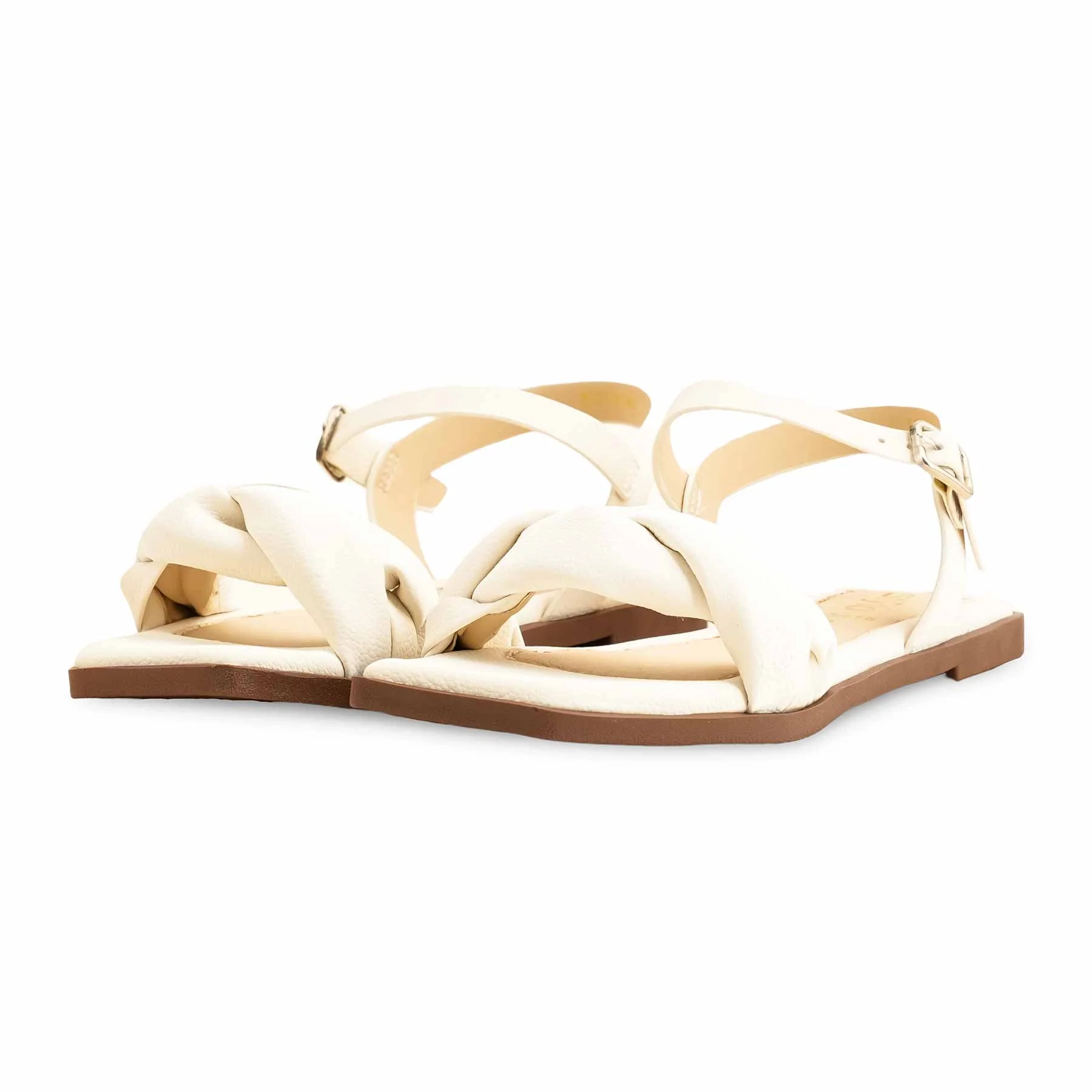 Cream Formal Sandal For Ladies FR5416 - Image 3