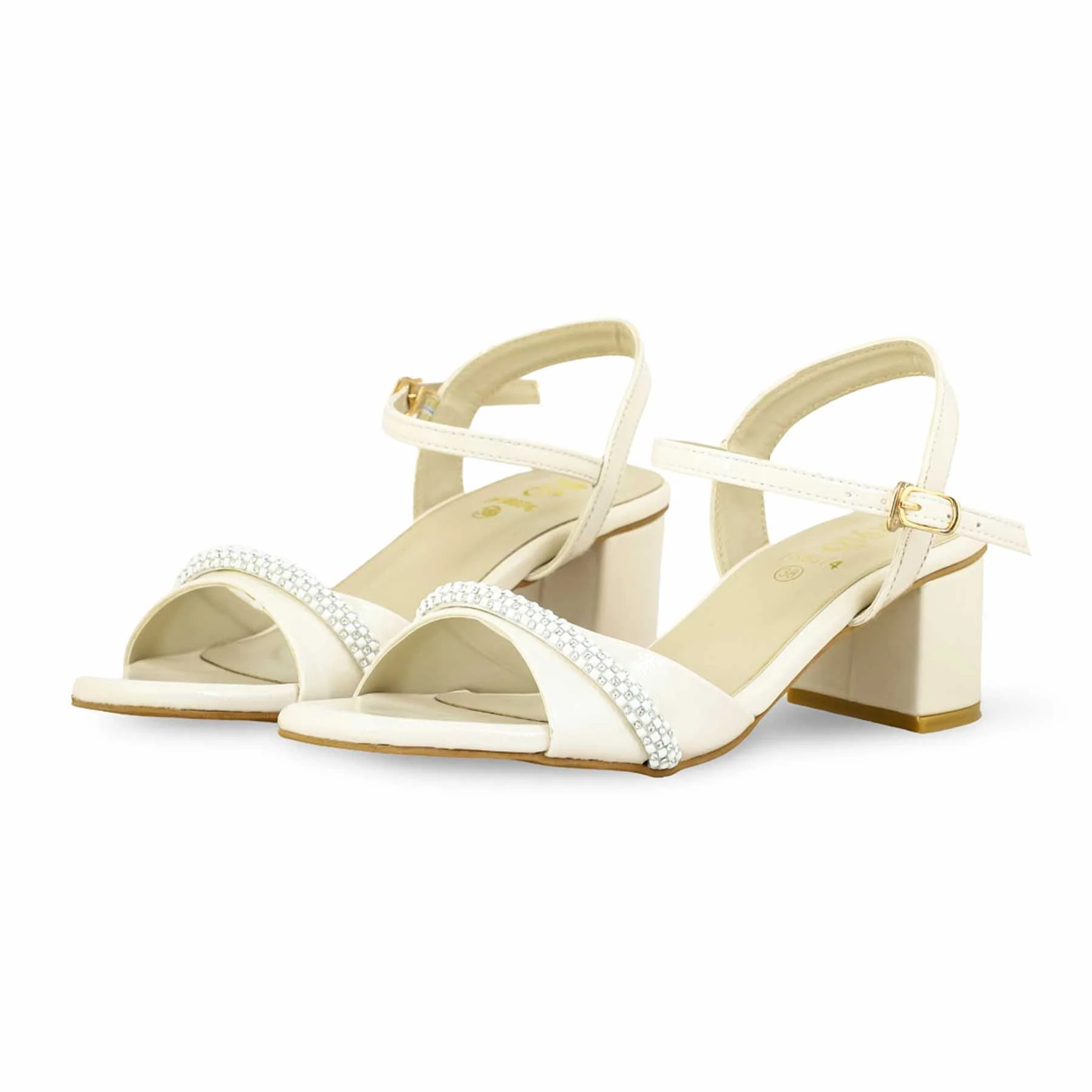 Cream Formal Sandal FR5374 - Image 2