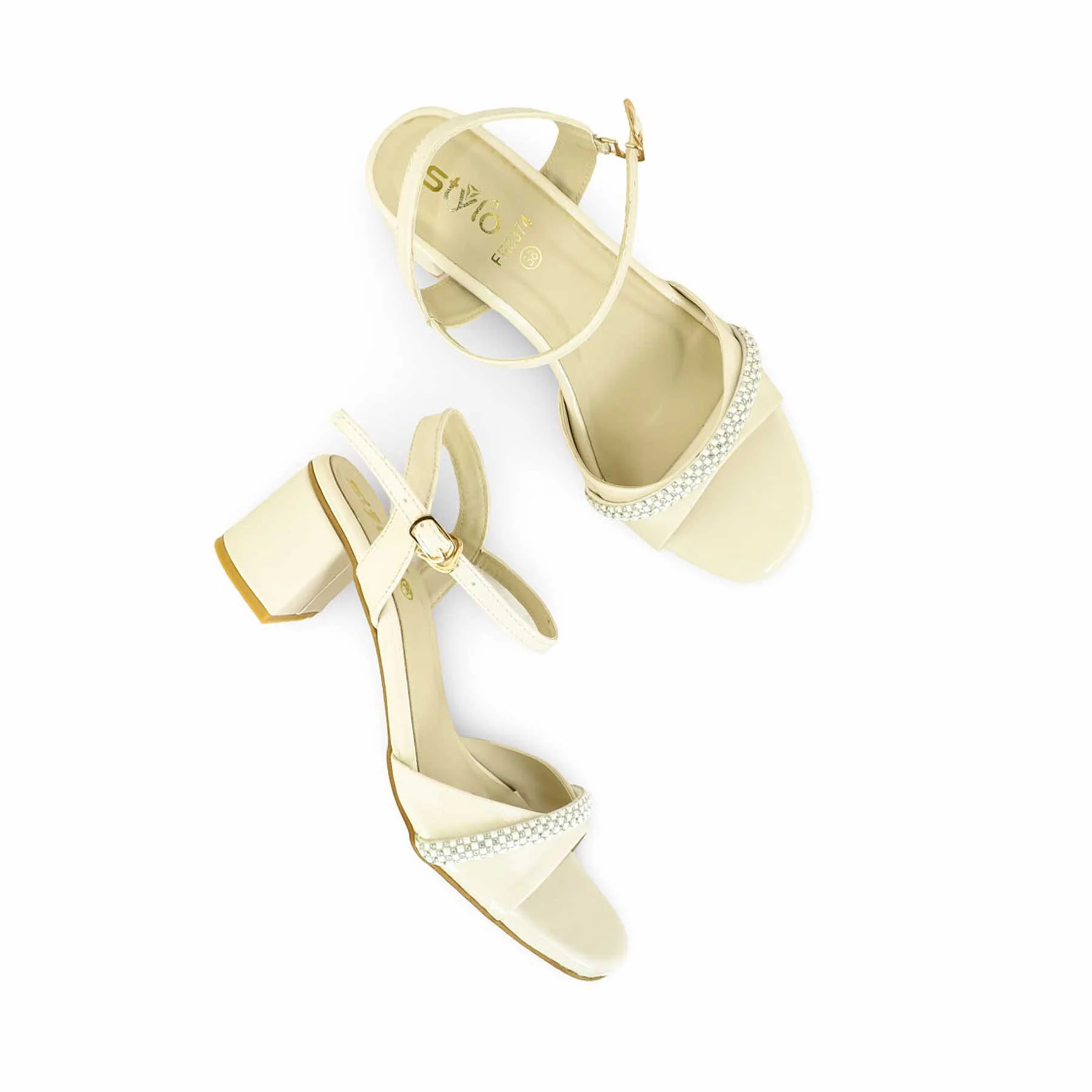 Cream Formal Sandal FR5374 - Image 4