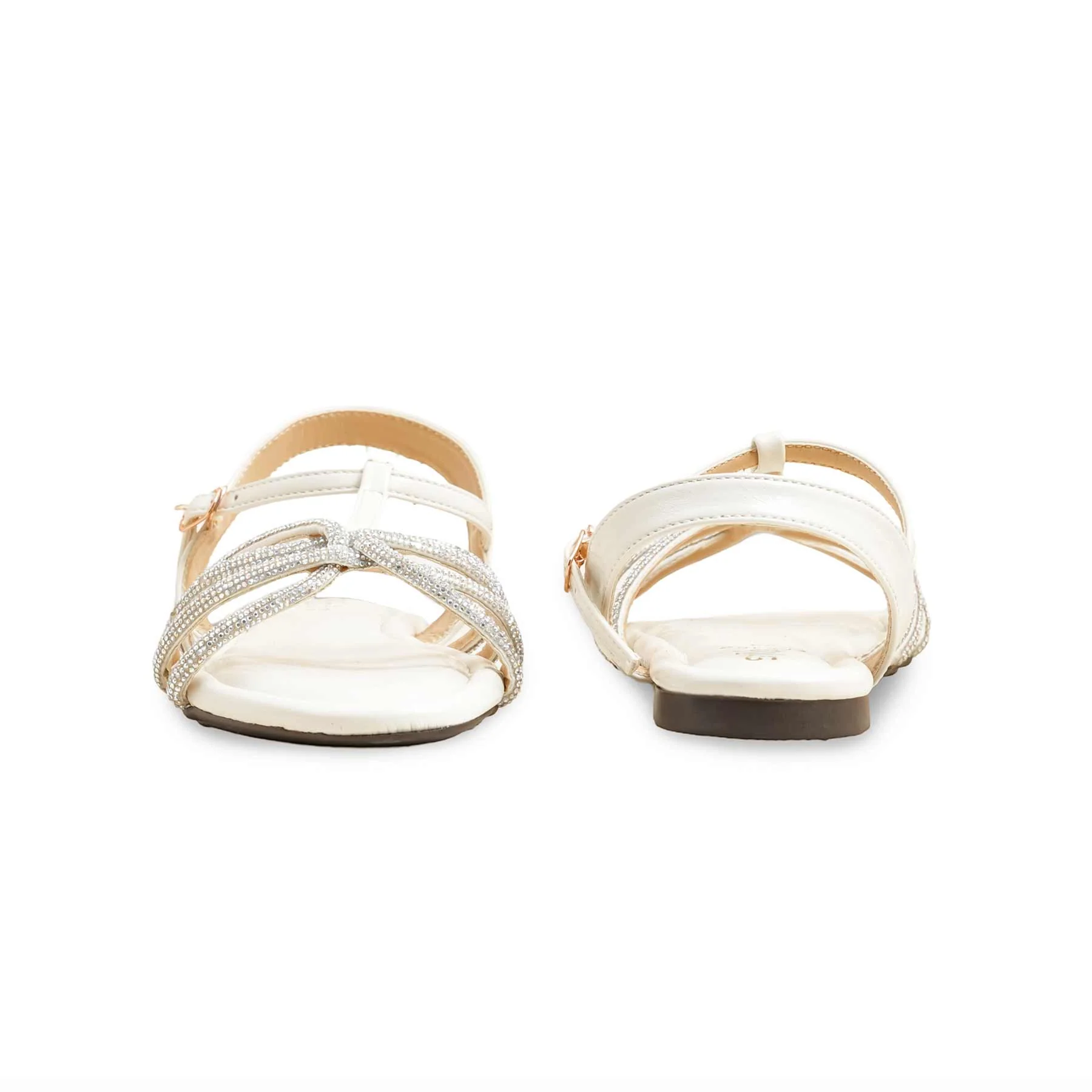 Cream Formal Sandal FR5462 - Image 4