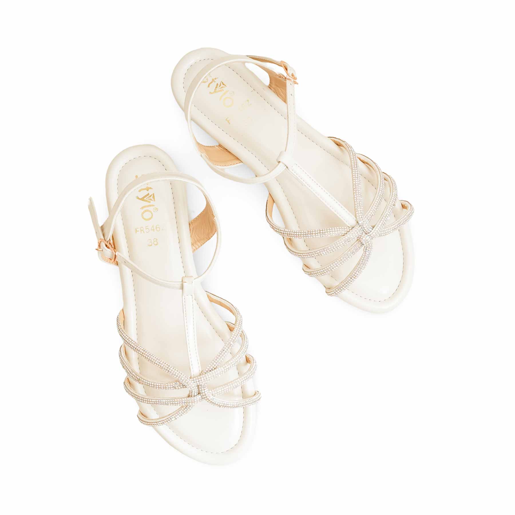 Cream Formal Sandal FR5462 - Image 5