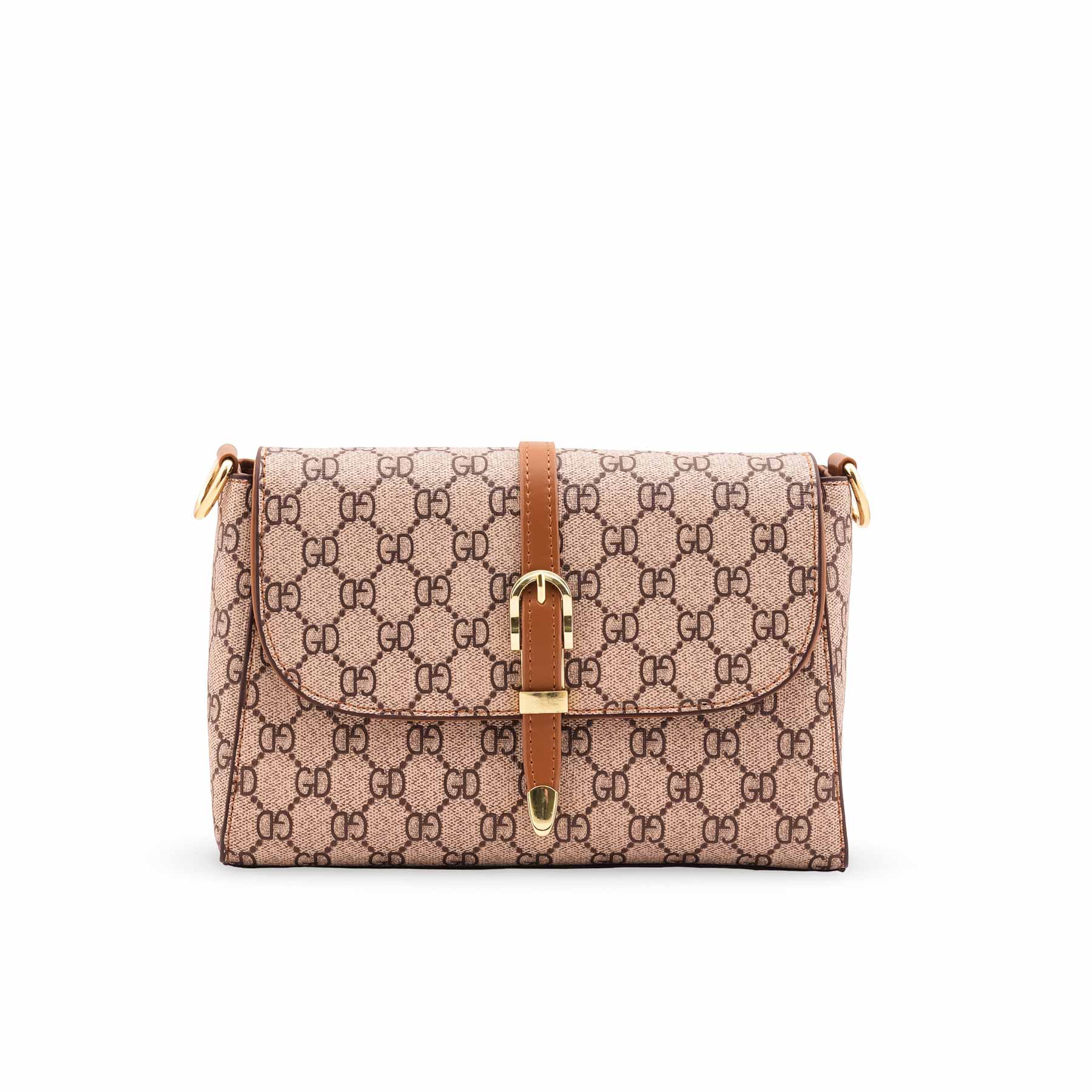 Cream Formal Shoulder Bag For Women P36418 - Image 2