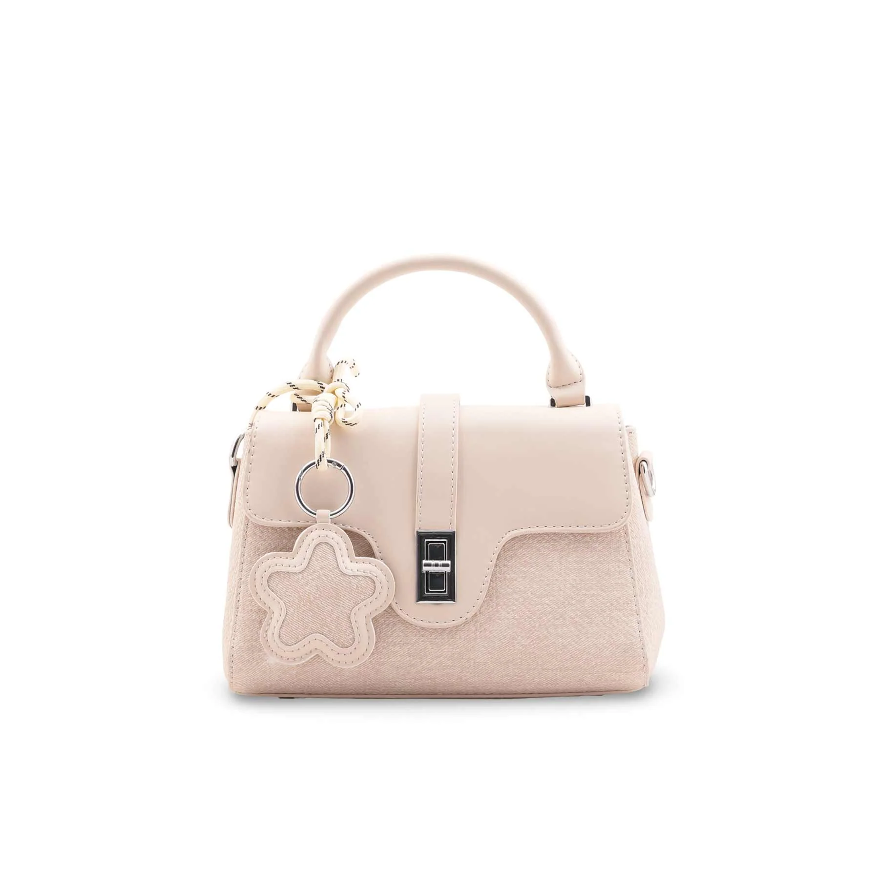Cream Formal Shoulder Bag For Women P36459 - Image 2