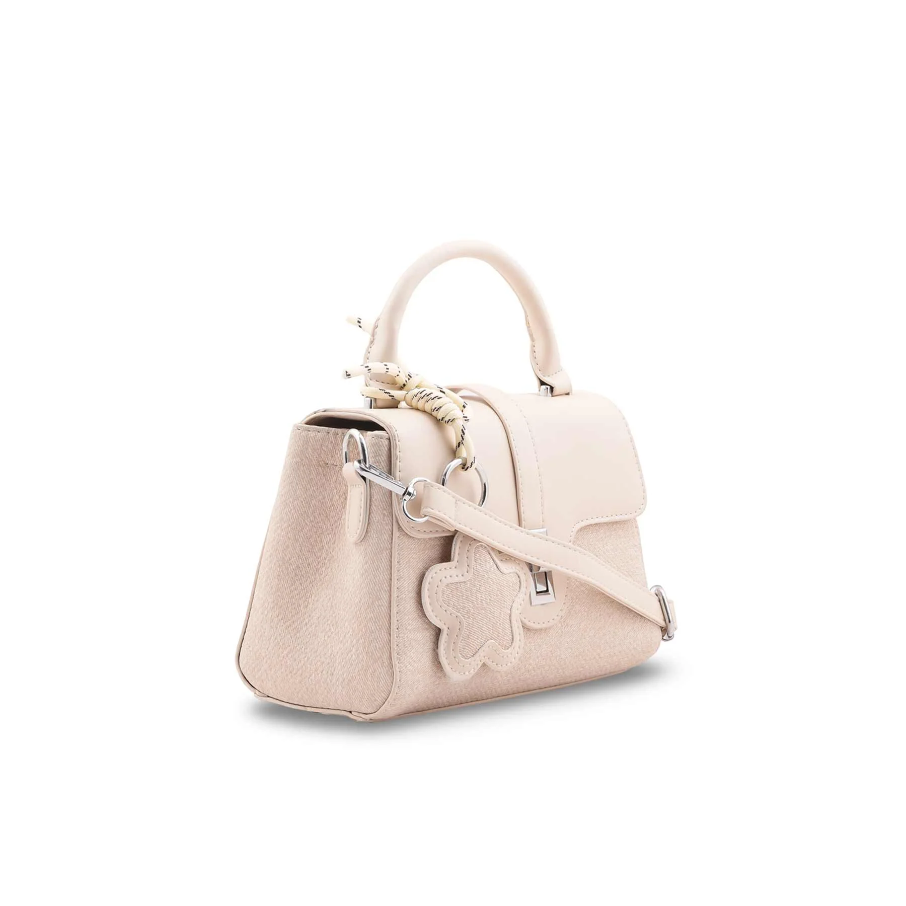Cream Formal Shoulder Bag For Women P36459 - Image 3