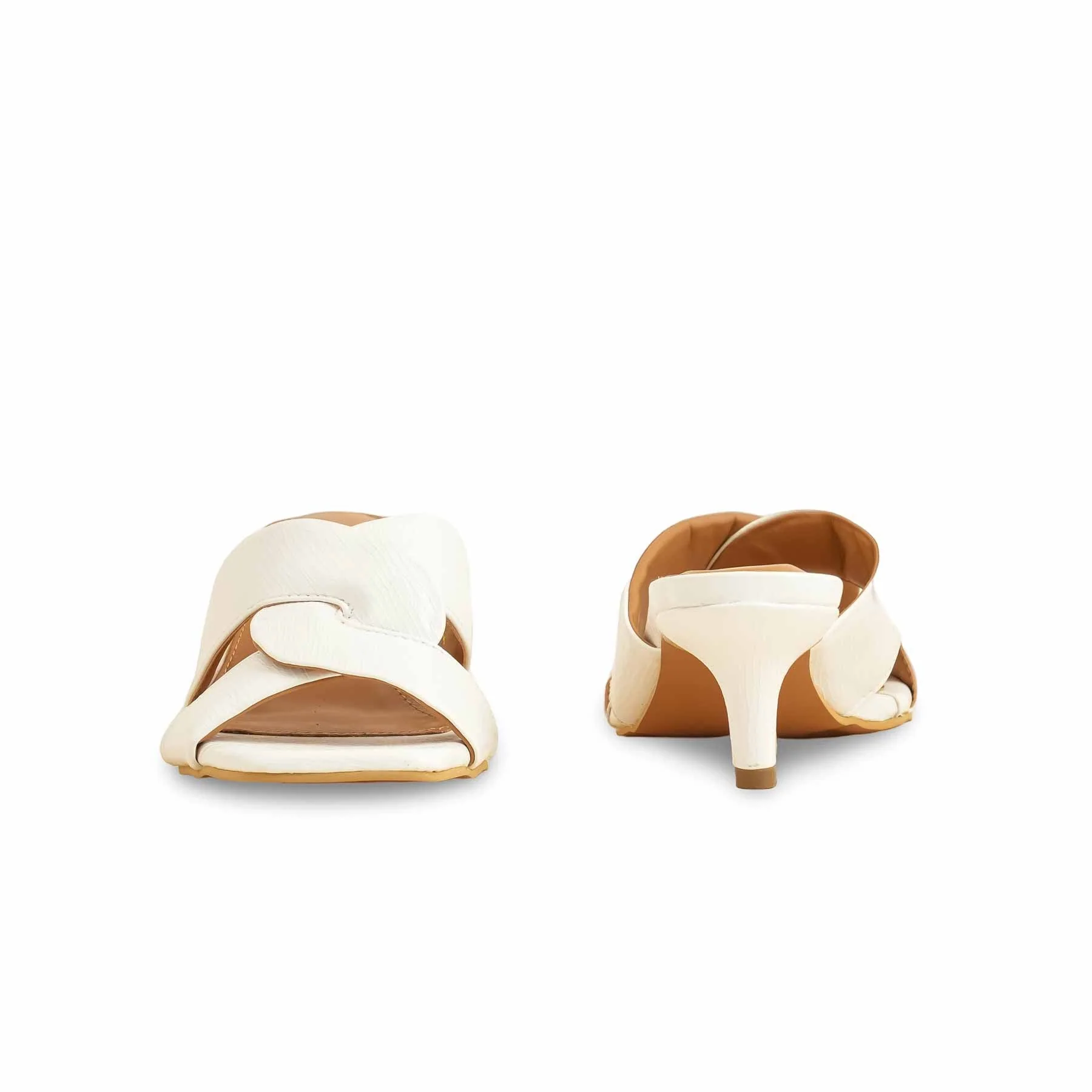 Cream Formal Slipper For Women FR8321 - Image 4