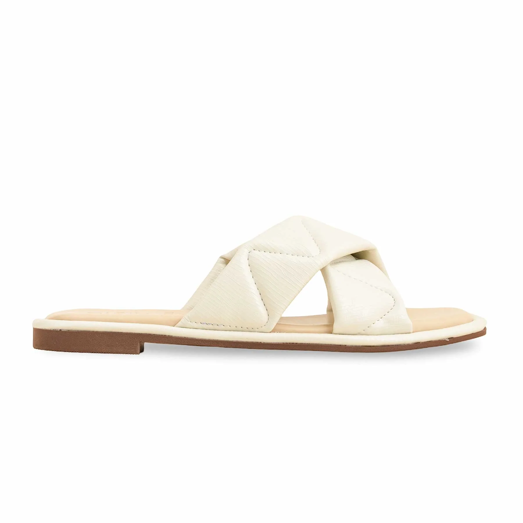 Cream Formal Slipper FR8352 - Image 2