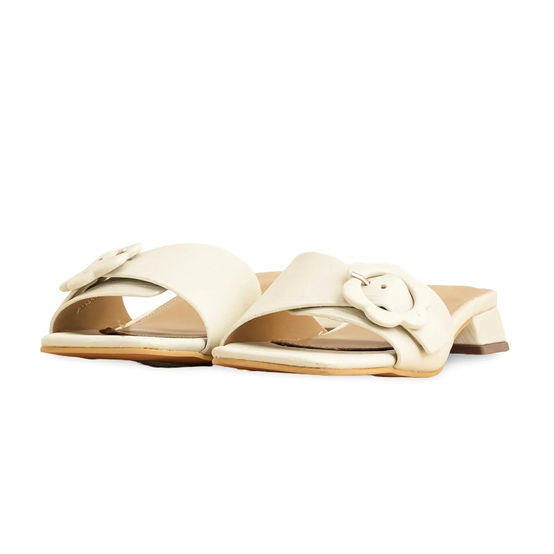Cream Formal Slipper FR8380 - Image 3