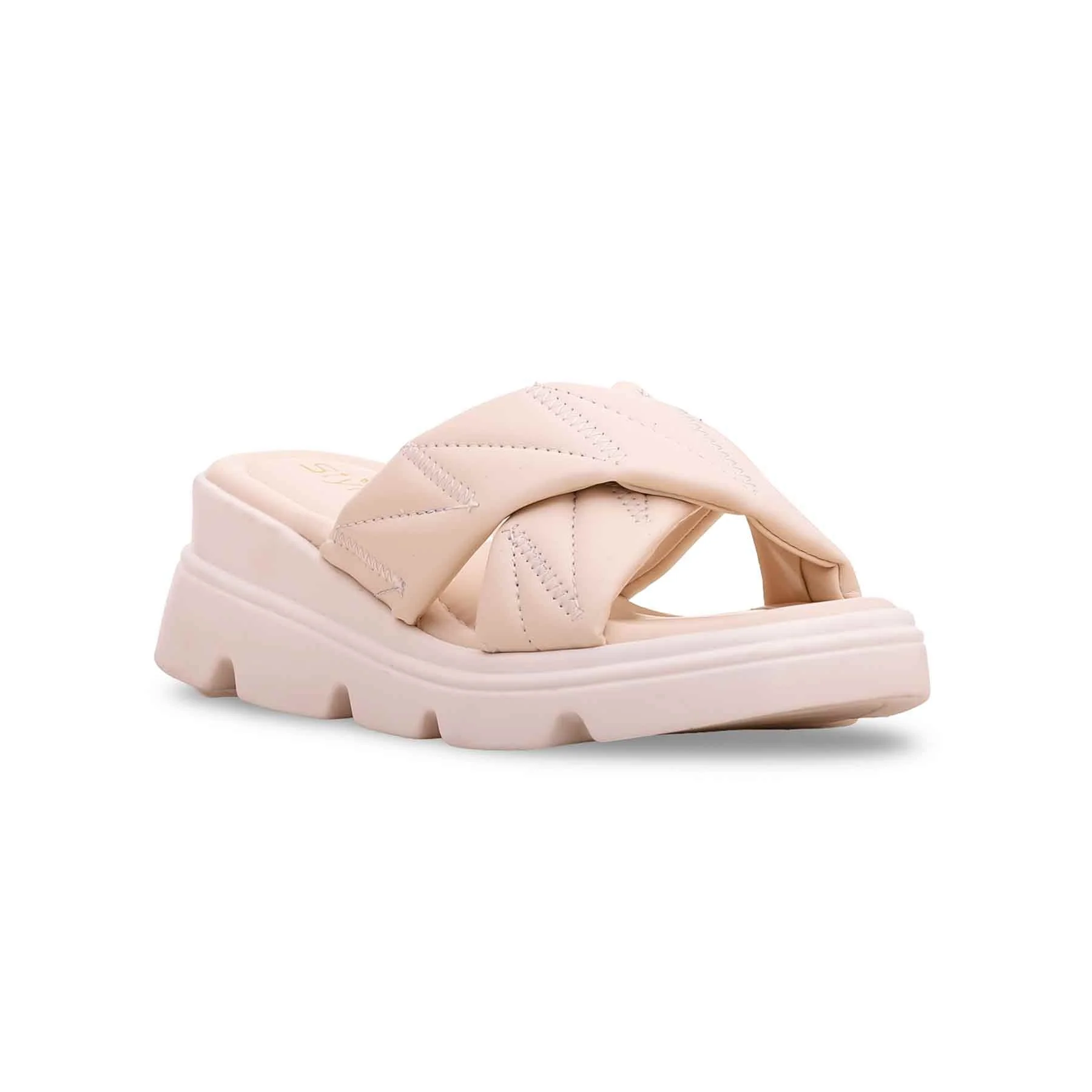 Cream Formal Slipper PU0276 - Image 2