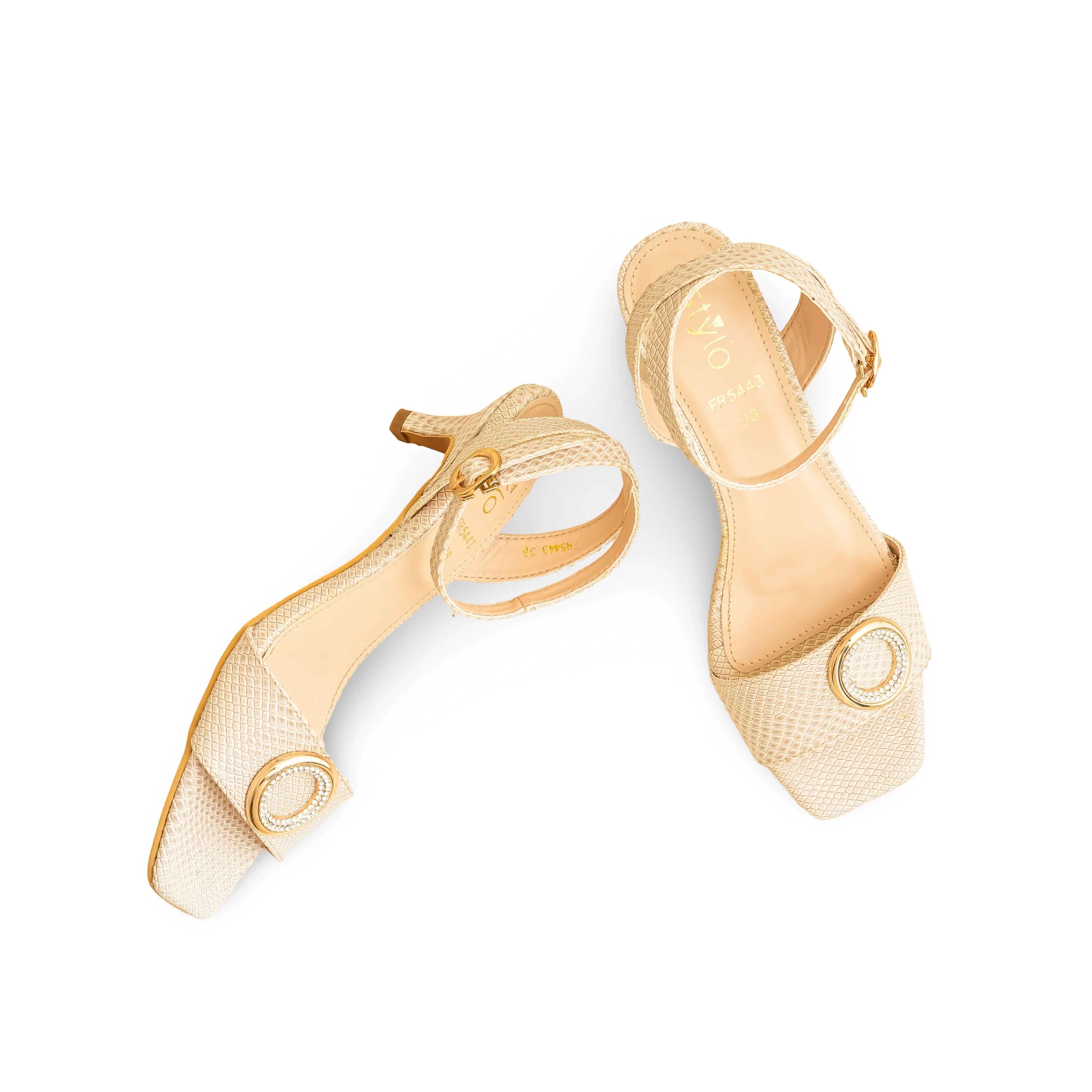 Cream Formal Women Sandal FR5443 - Image 5
