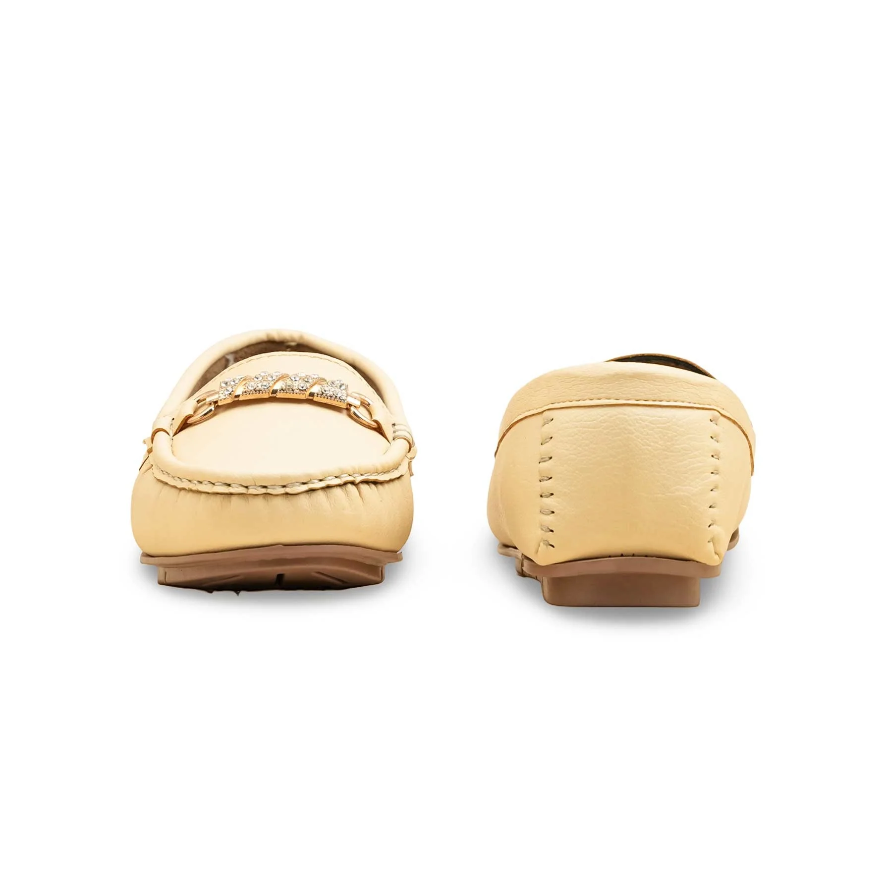 Cream Moccasin For Ladies WN4508 - Image 4