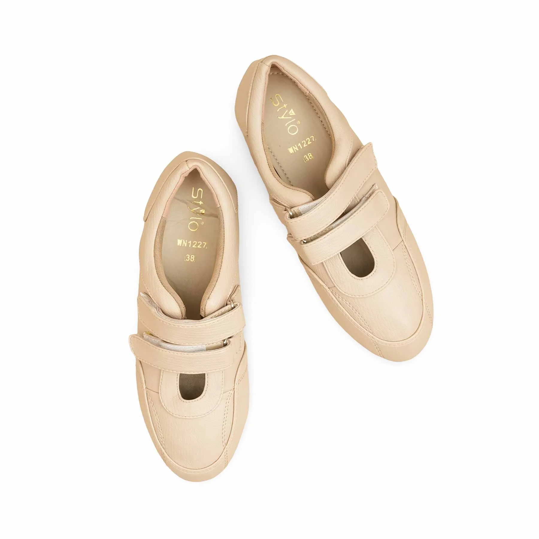 Cream Pumps For Women WN1227 - Image 6