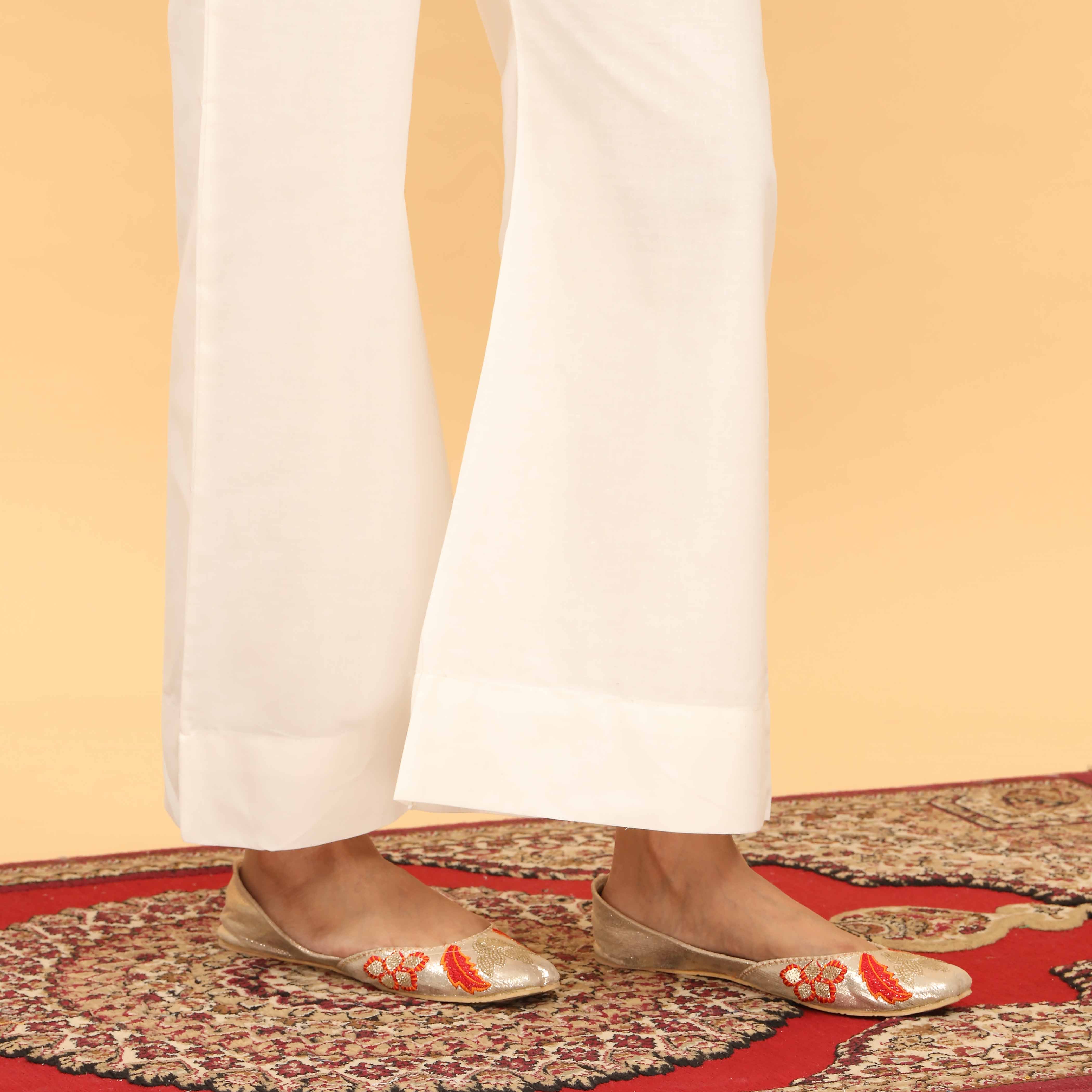 Cream Straight Fit Plain Trouser PS4599 - Image 2