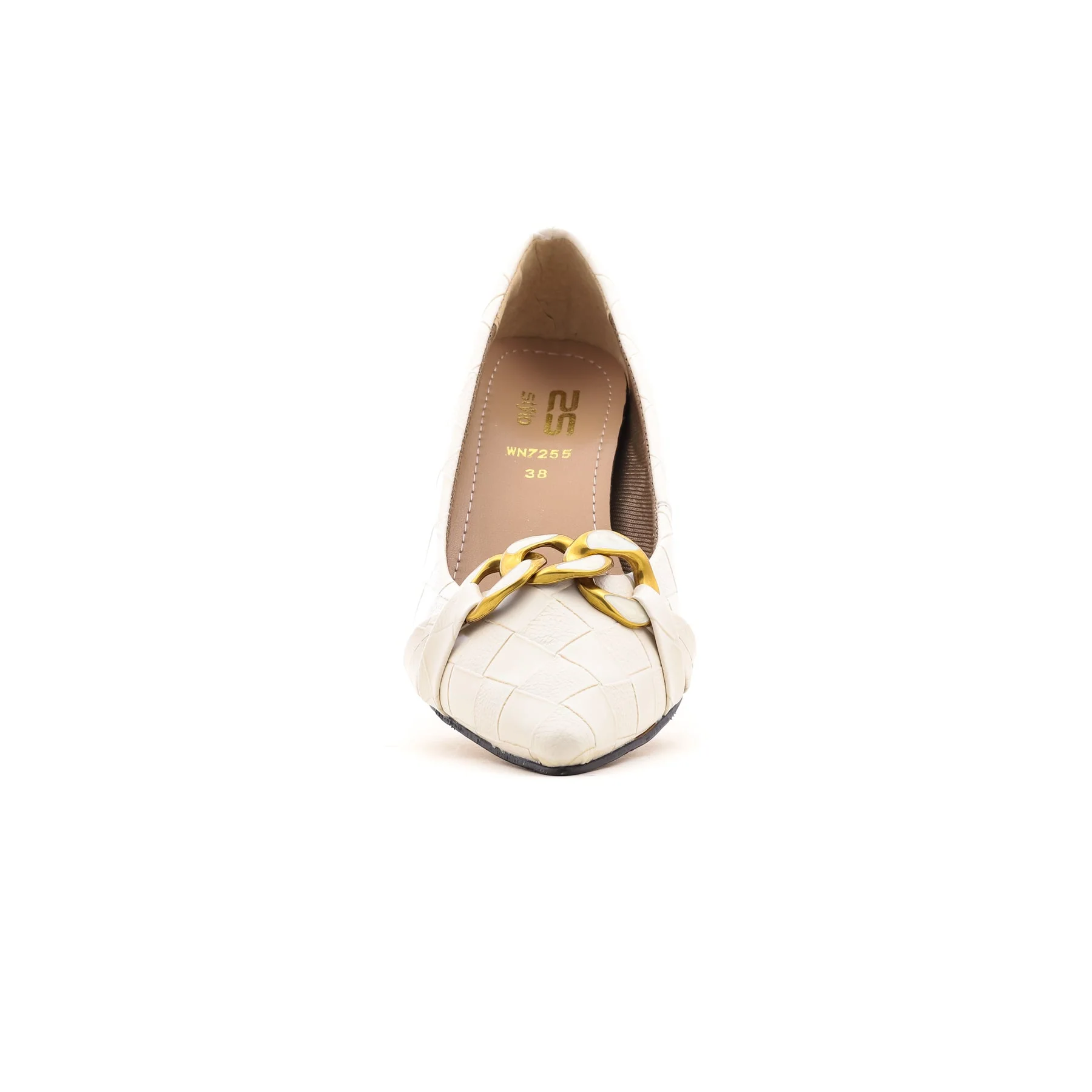 Cream Court Shoes WN7255 - Image 3