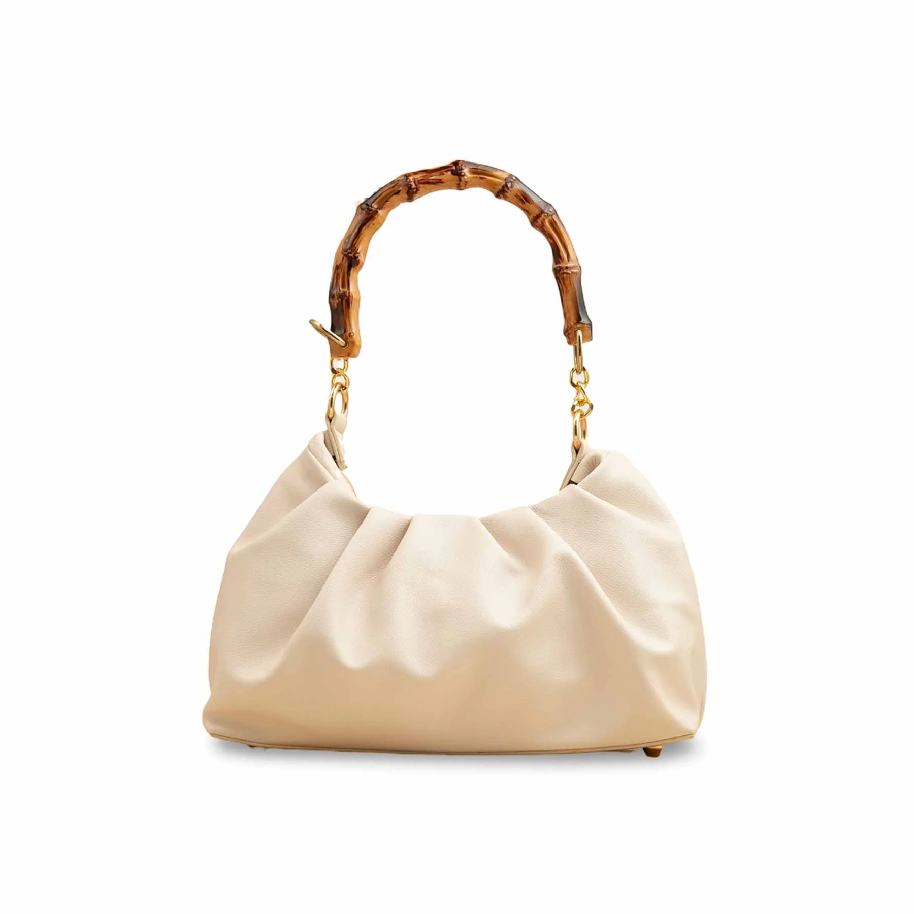 Cream Women Formal Hand Bag P55819 - Image 2