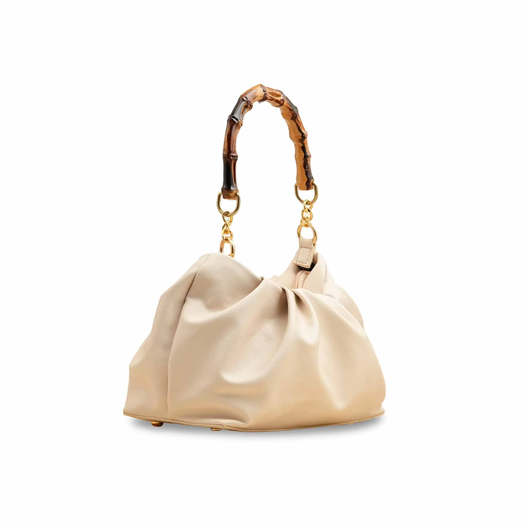 Cream Women Formal Hand Bag P55819 - Image 3