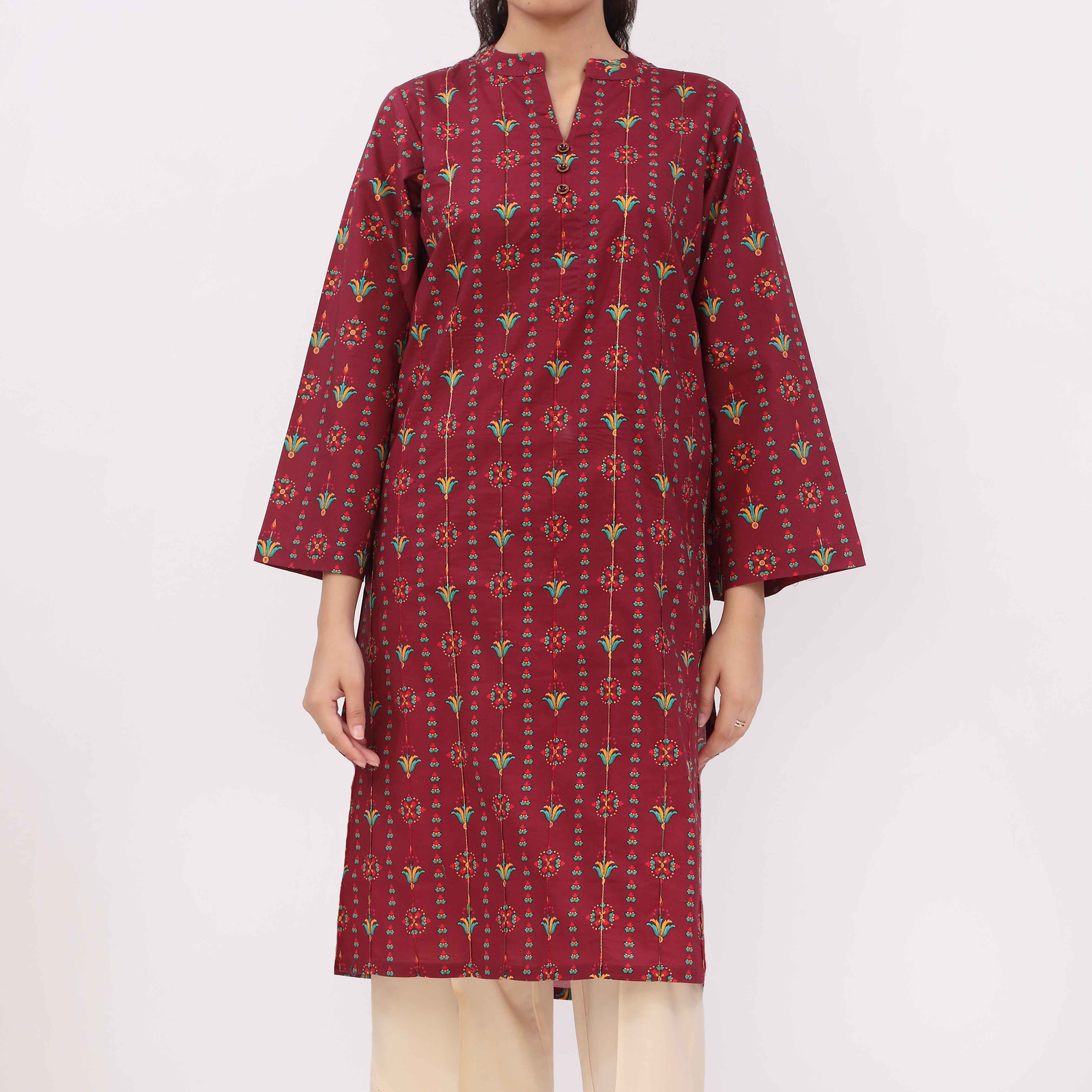 Digital Printed Cotton Cambric Shirt PW5025 - Image 2