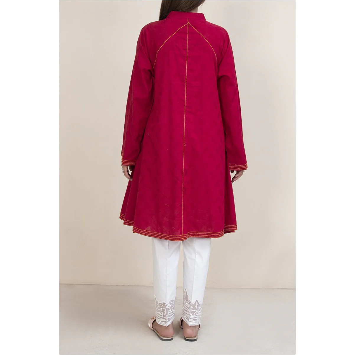 Embellished Jaquard Shirt PE1078 - Image 3