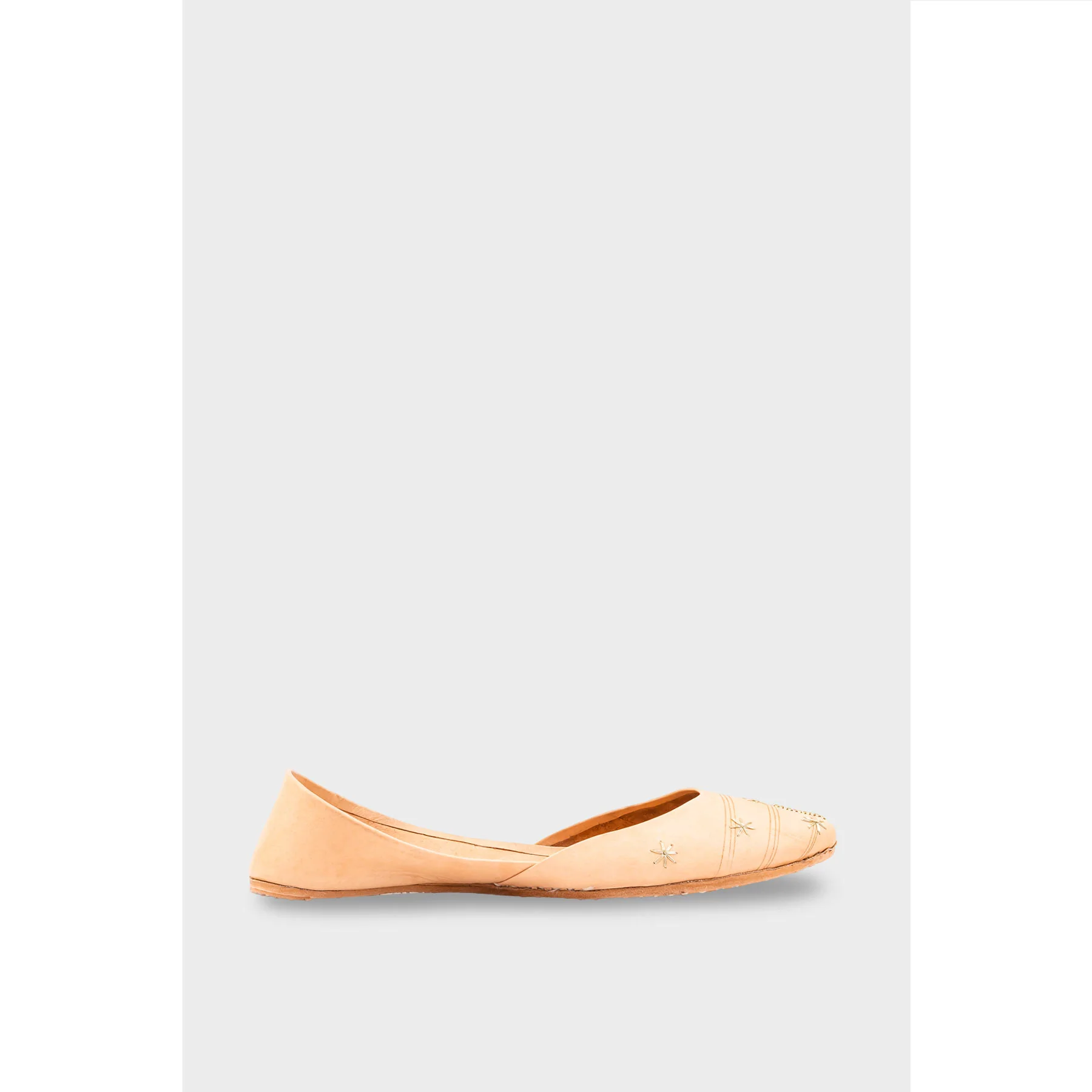 Fawn Leather Khussa EC8642 - Image 2
