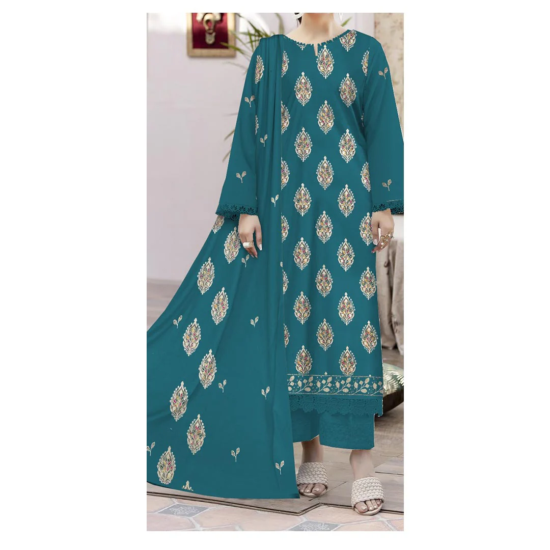 3PC- Unstitched Embroidered Lawn SuitĀ PS4860