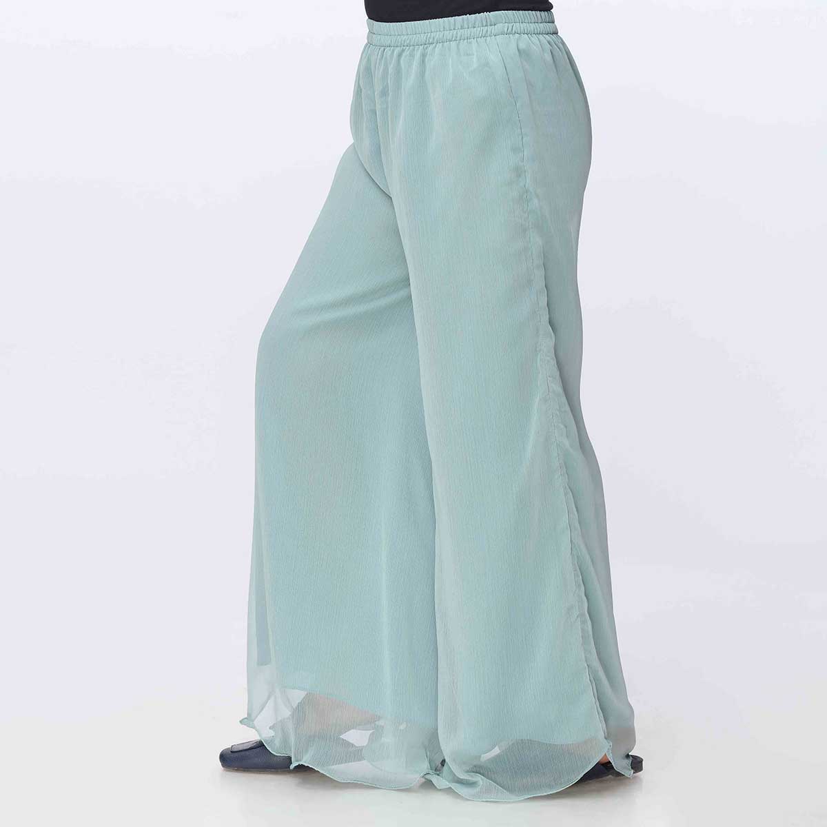 Ferozy Dyed Chiffon Plazo PW3621 - Image 2
