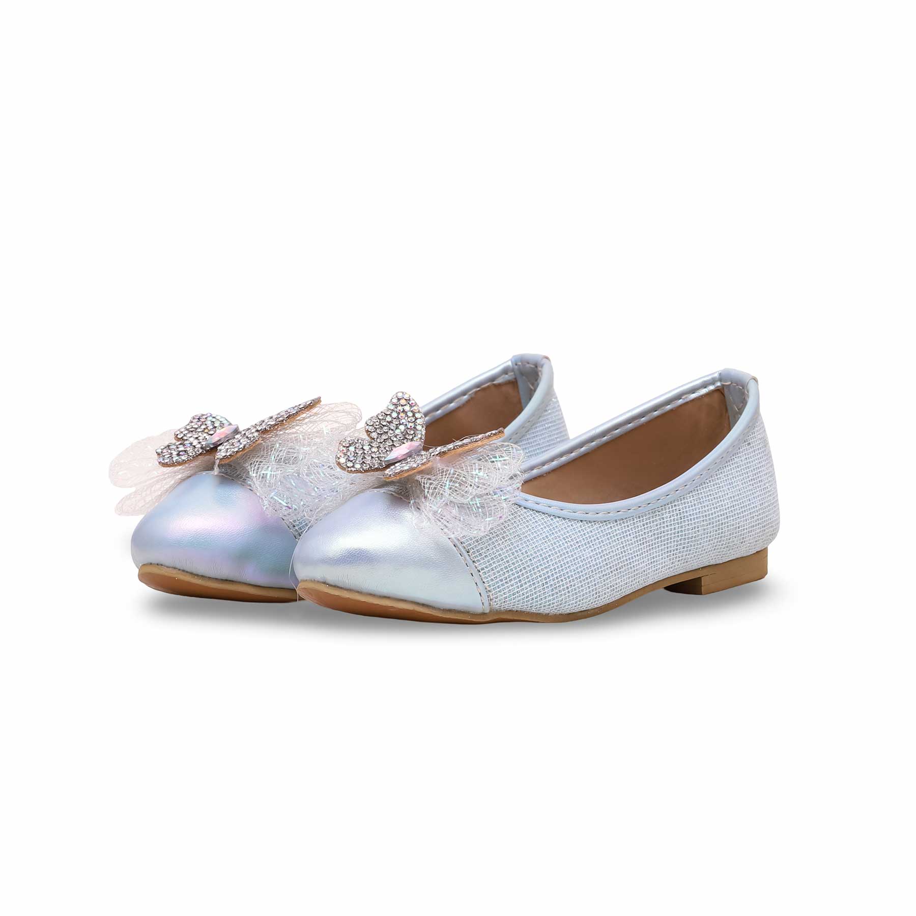 Girls Aqua Green Formal Pumps KD2278 - Image 2