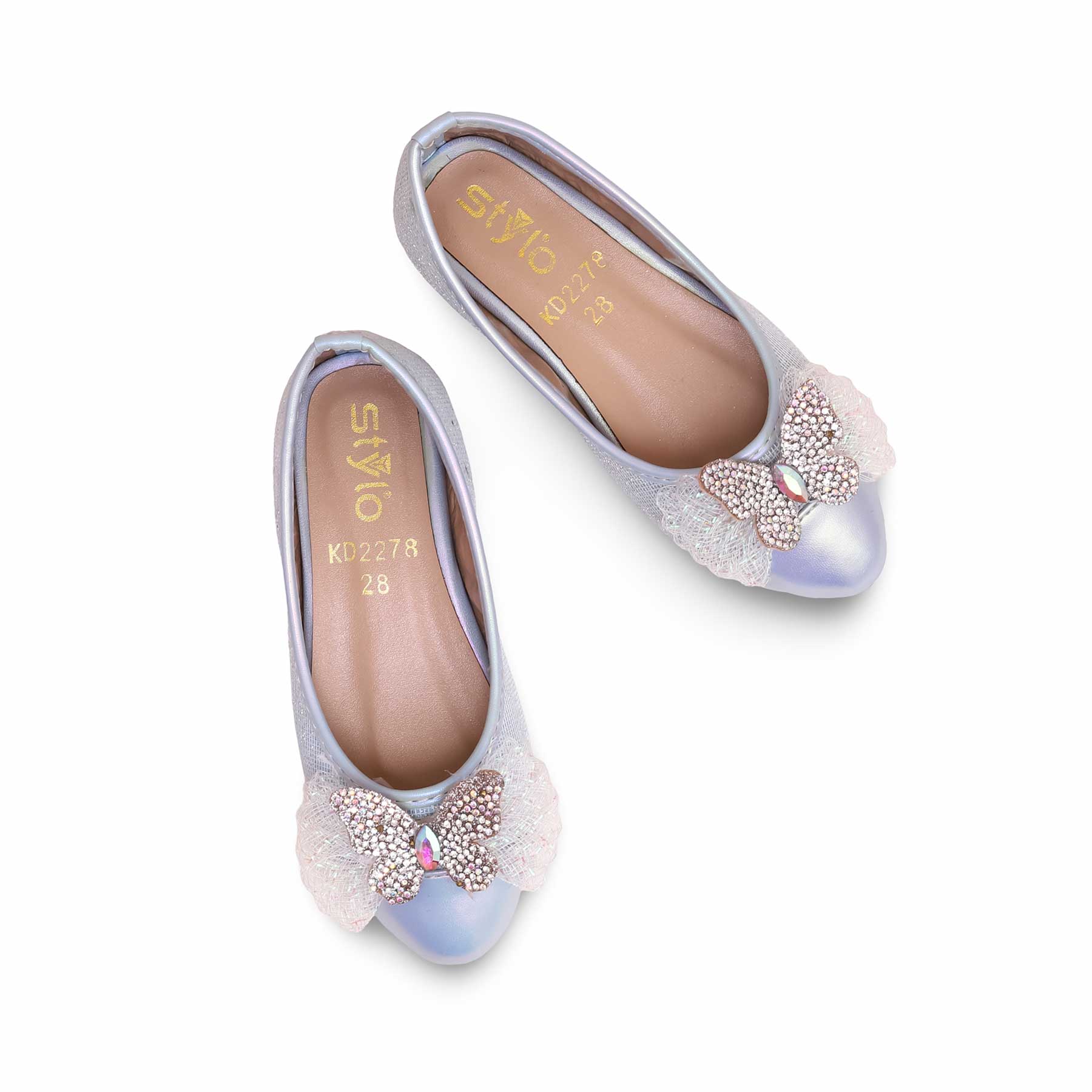 Girls Aqua Green Formal Pumps KD2278 - Image 4