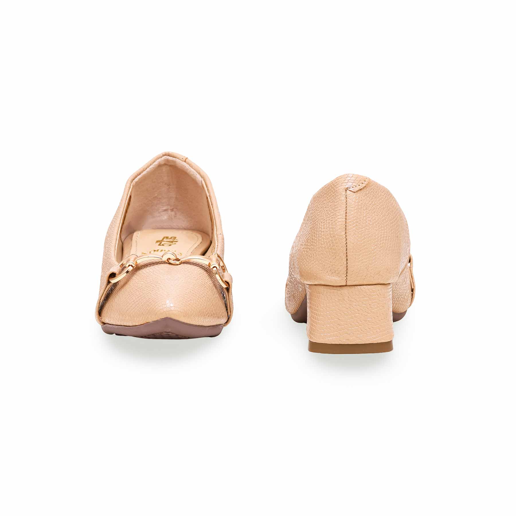 Girls Beige Formal Pumps KD0921 - Image 4