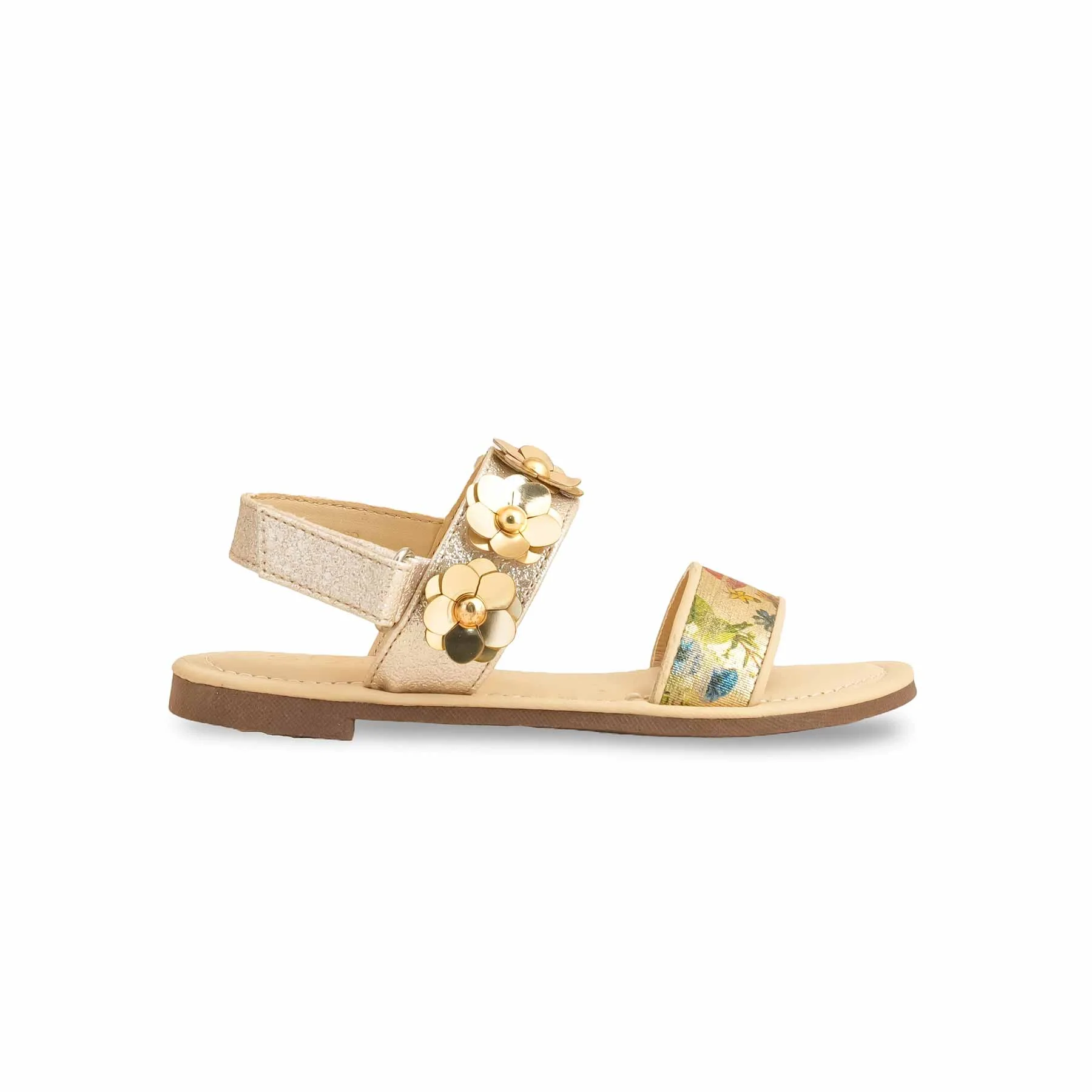 Girls Beige Formal Sandal KD5684 - Image 2