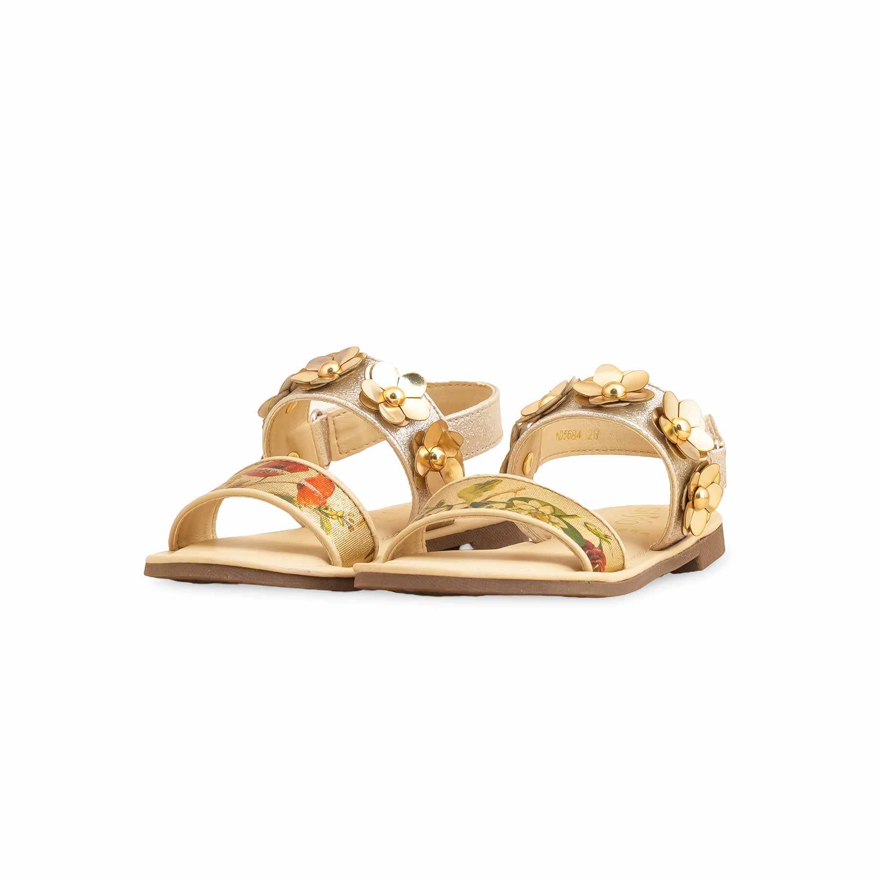 Girls Beige Formal Sandal KD5684 - Image 3