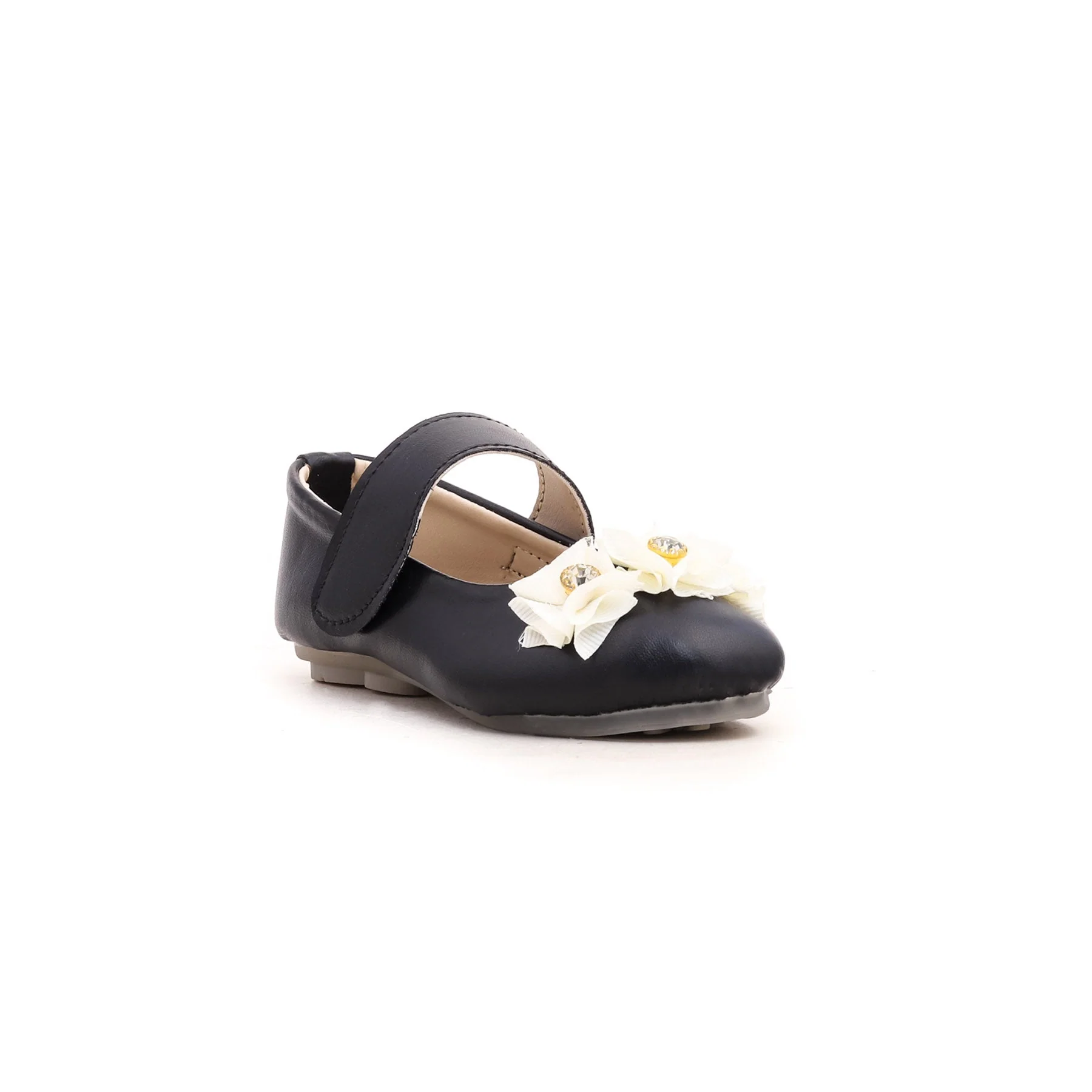 Girls Black Casual Pumps KD0468 - Image 2