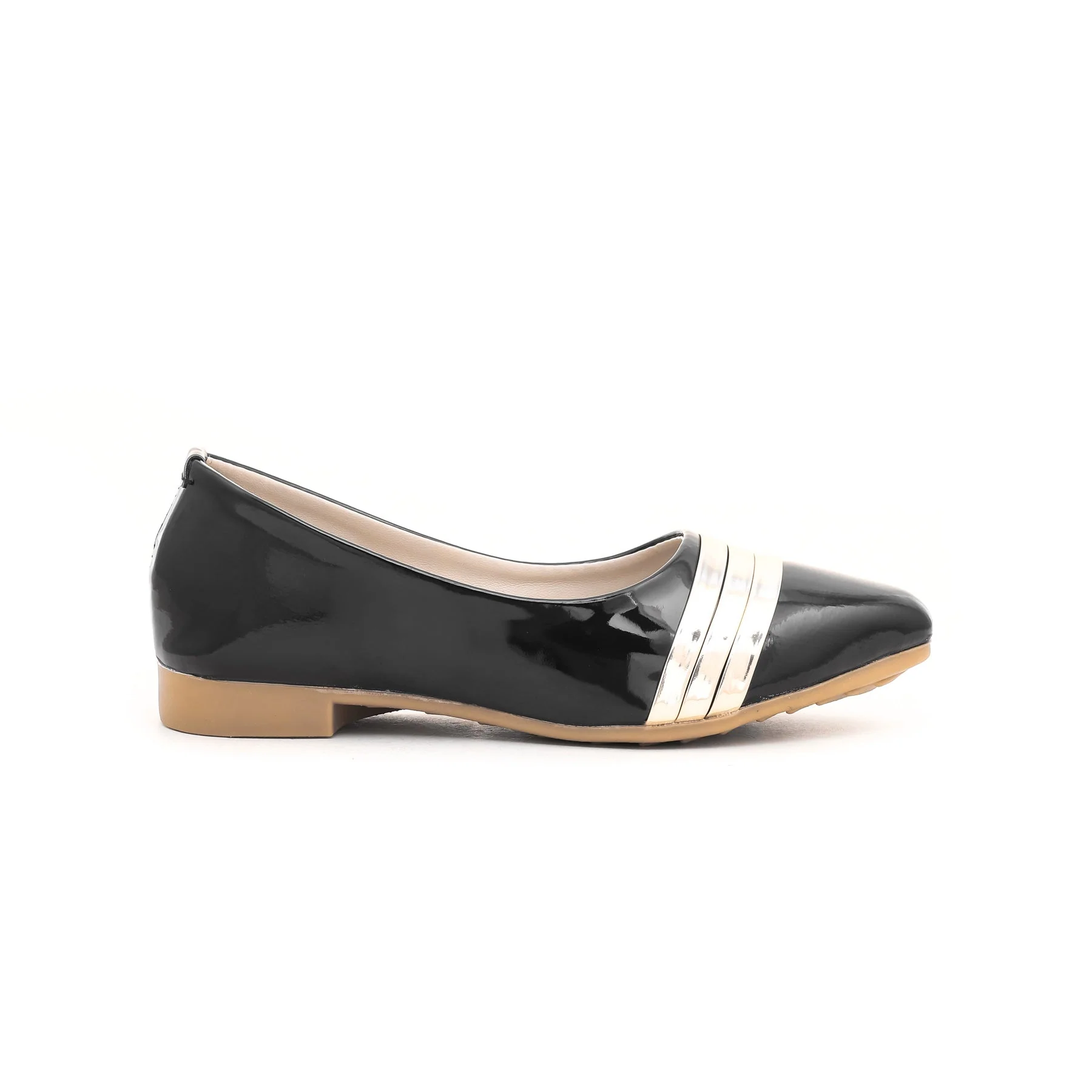 Girls Black Casual Pumps KD0713 - Image 2
