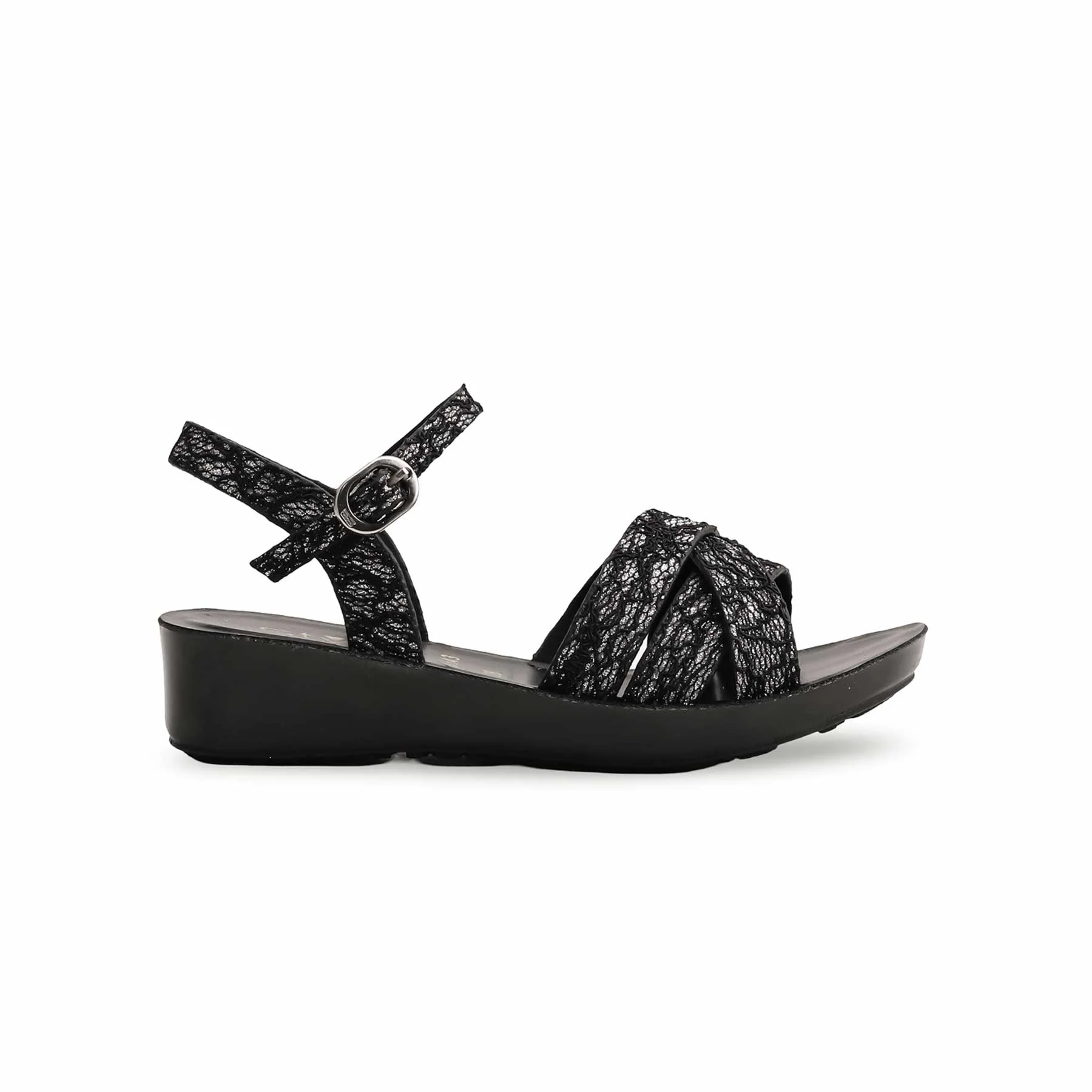 Girls Black Casual Sandal KD9843 - Image 3