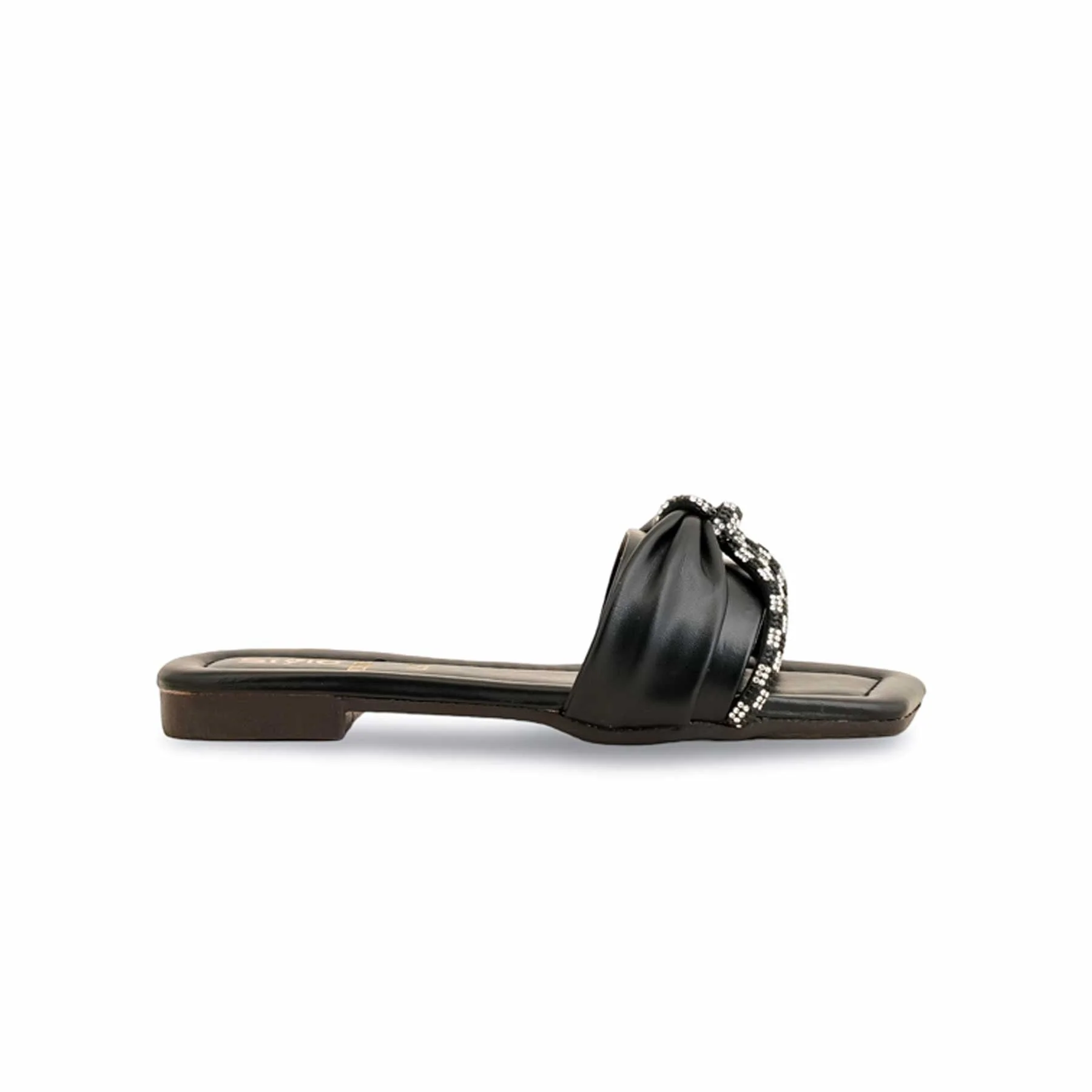 Girls Black Casual Slipper KD5556 - Image 2