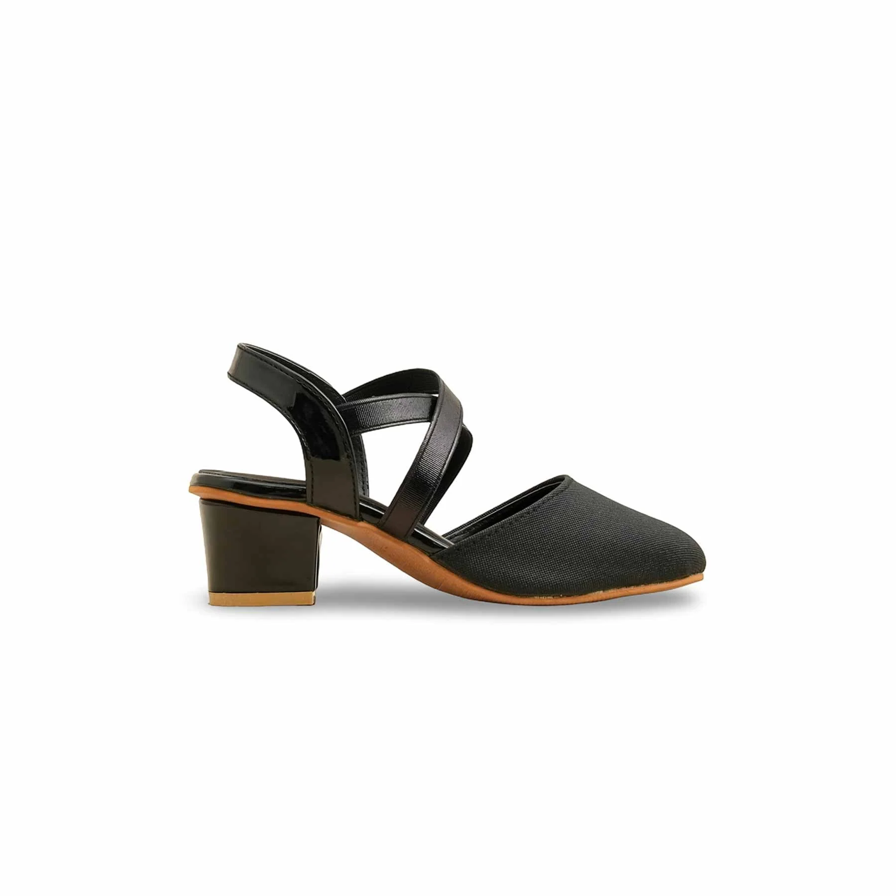 Girls Black Fancy Pumps KD2586 - Image 2