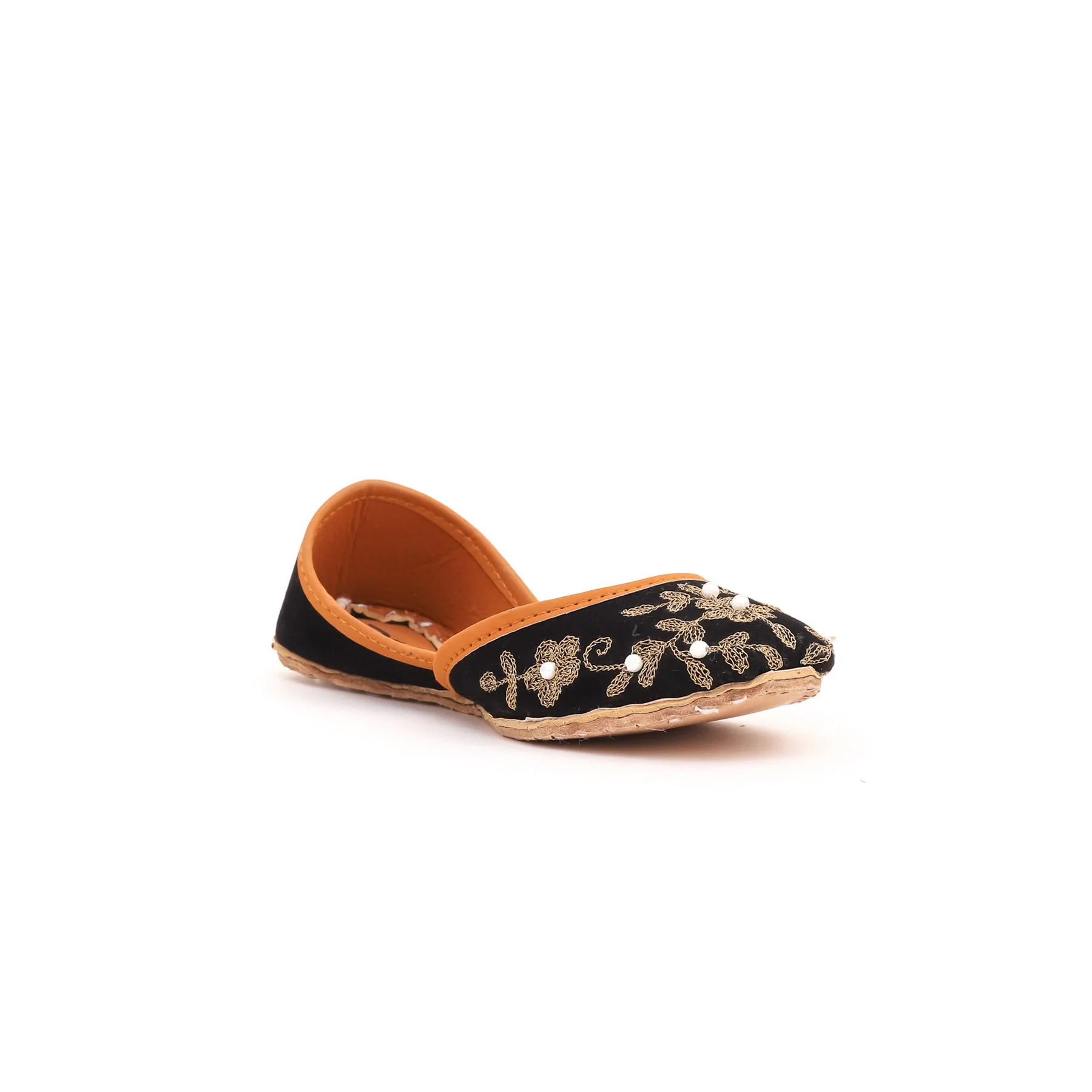 Girls Black Fancy Khussa KD0780 - Image 2